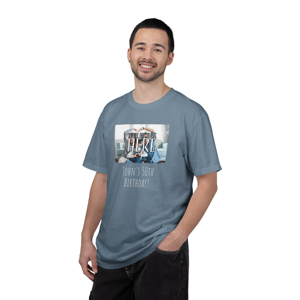 Personalizable Family Fun T-Shirt — Custom Image & Text, Multiple Colors