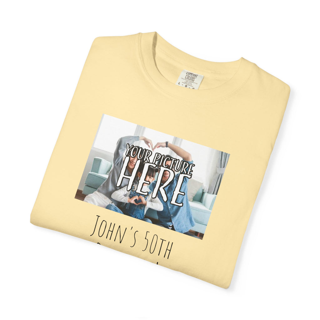 Personalizable Family Fun T-Shirt — Custom Image & Text, Multiple Colors