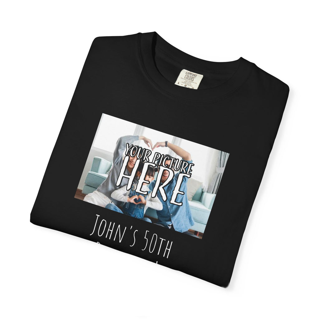 Personalizable Family Fun T-Shirt — Custom Image & Text, Multiple Colors