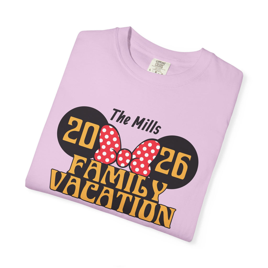 Minnie Mouse–Inspired Family Vacation T-Shirt — Personalized Family Trip Tee