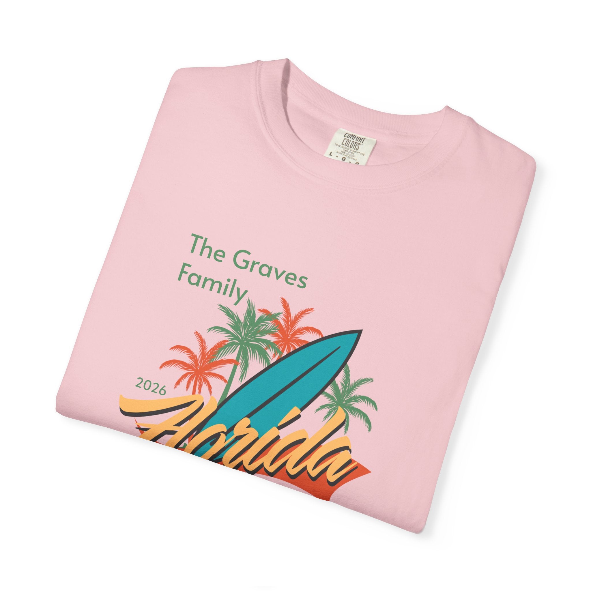 Florida Family Vacation Personalized T-Shirt — Custom Family Name
