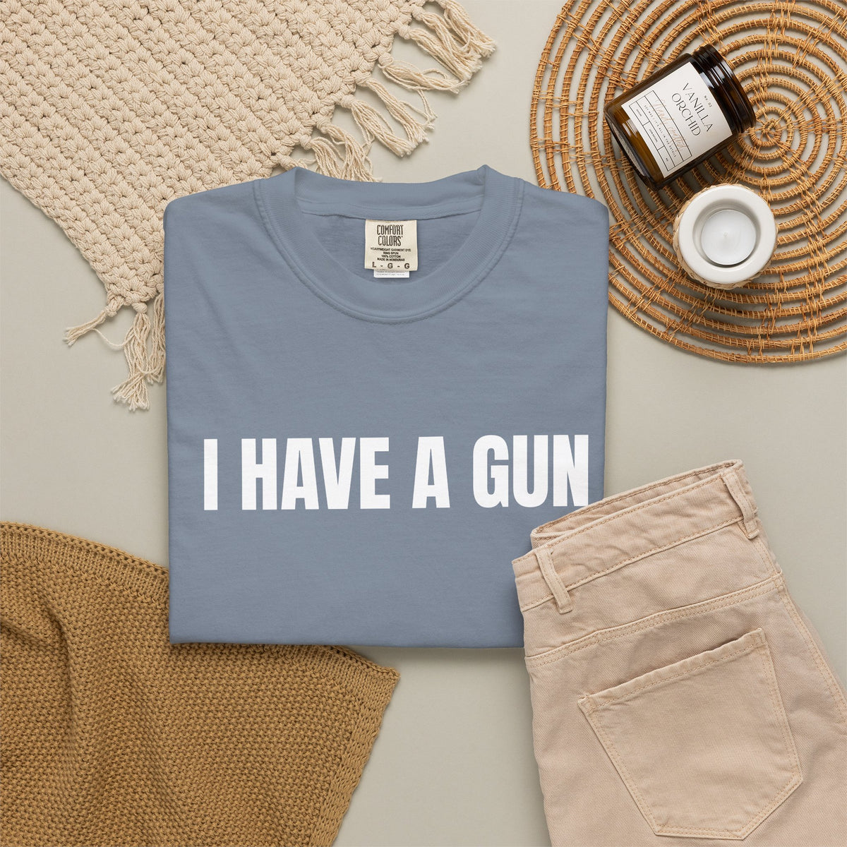 I Have a Gun T-Shirt — Bold Statement Graphic Tee