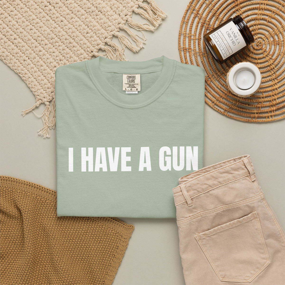 I Have a Gun T-Shirt — Bold Statement Graphic Tee