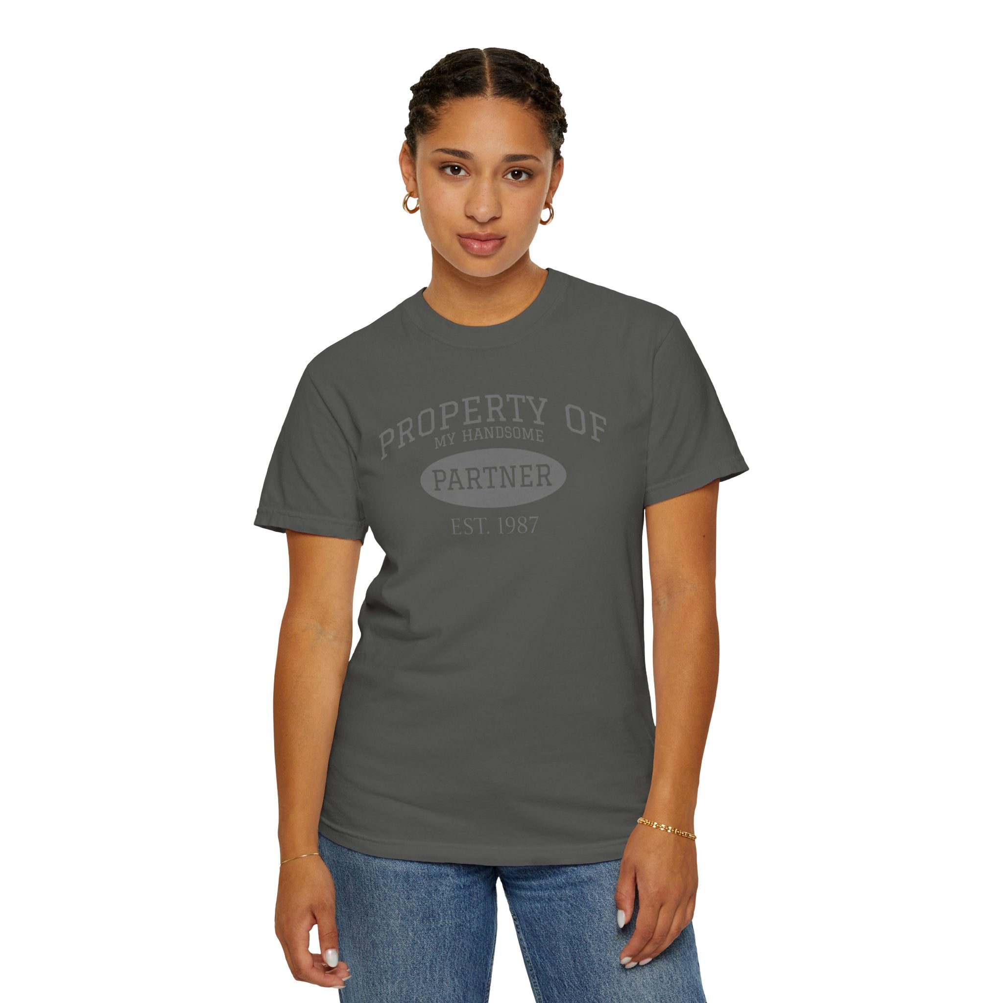 Property of My Handsome Partner T-Shirt – Established 1987 Graphic Tee