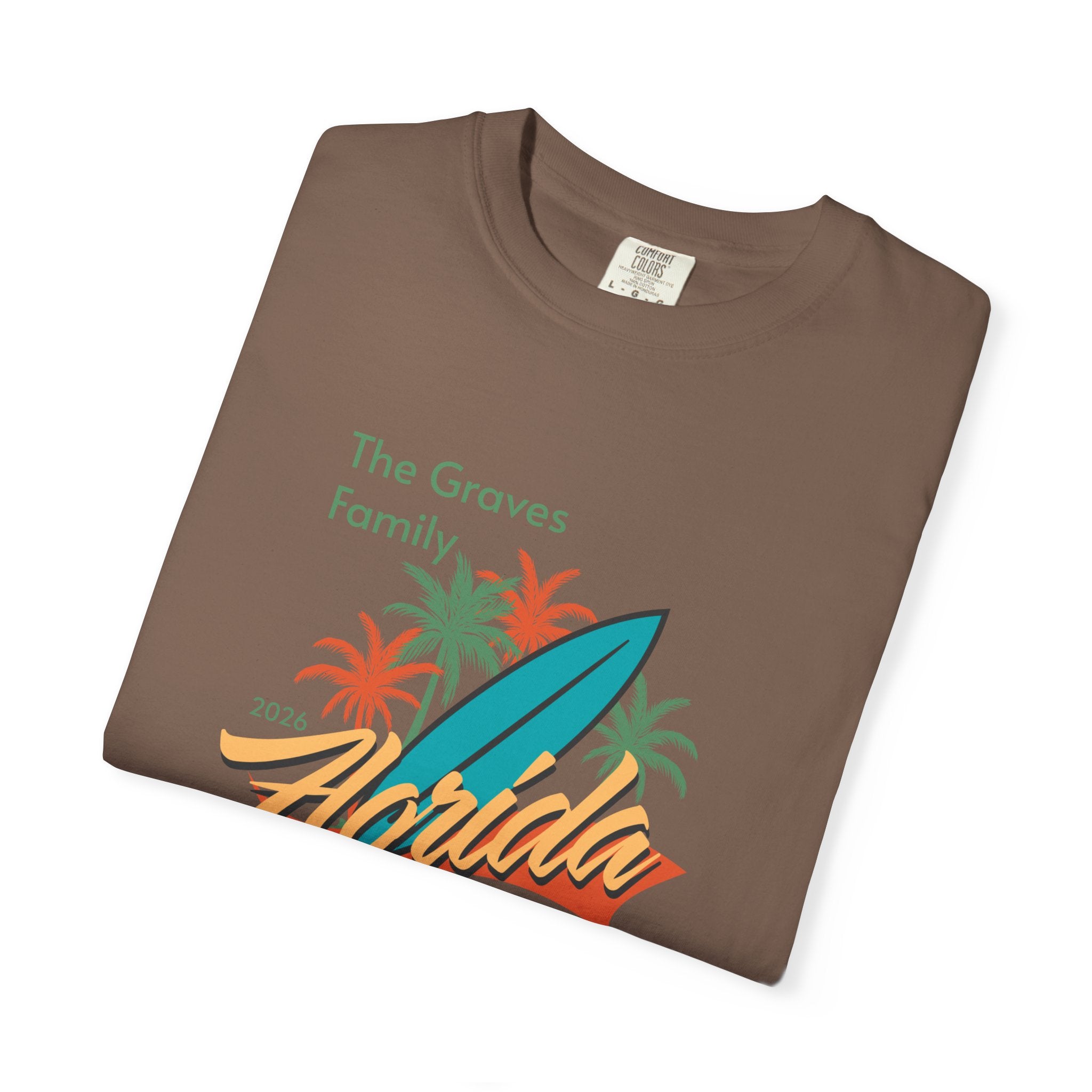 Florida Family Vacation Personalized T-Shirt — Custom Family Name