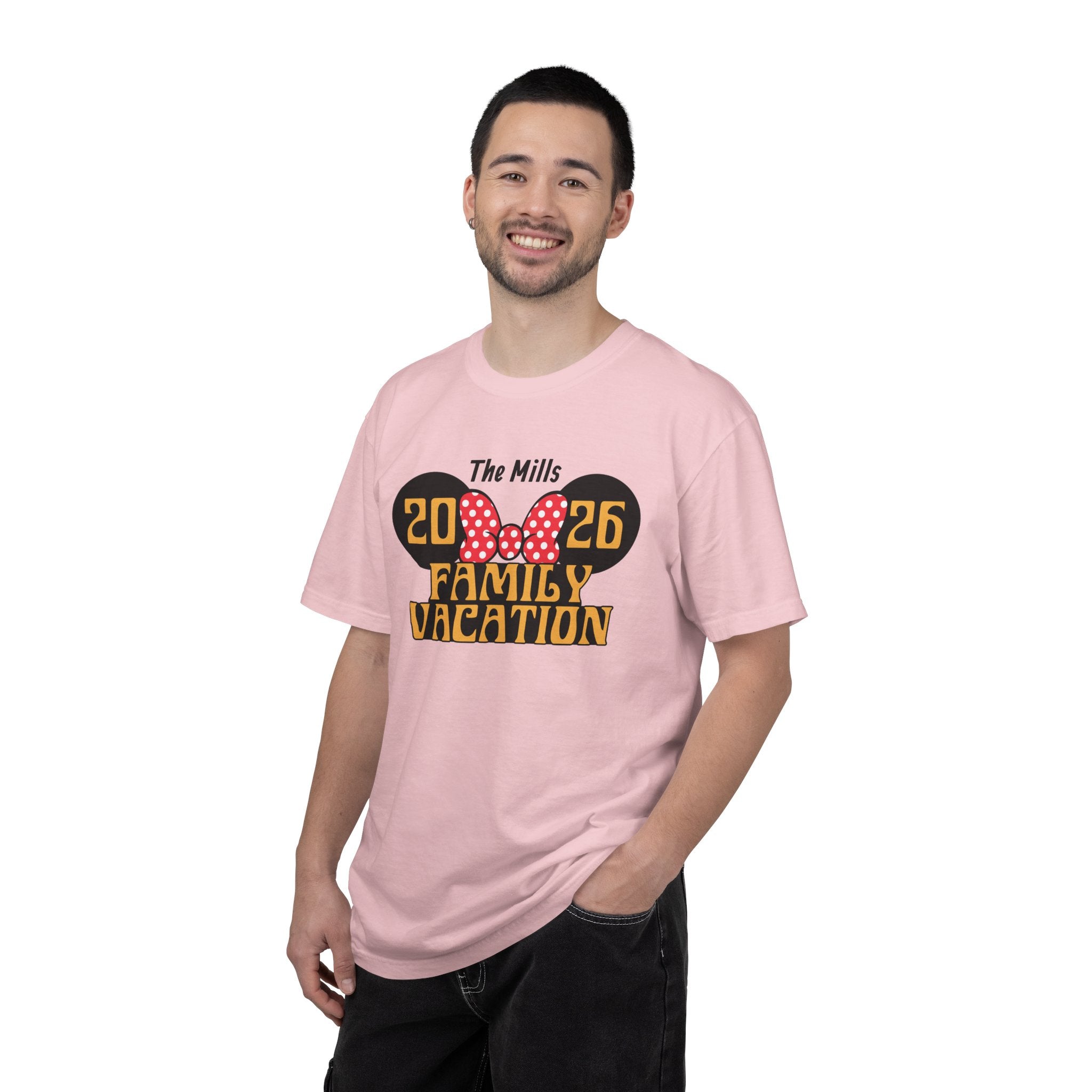 Minnie Mouse–Inspired Family Vacation T-Shirt — Personalized Family Trip Tee
