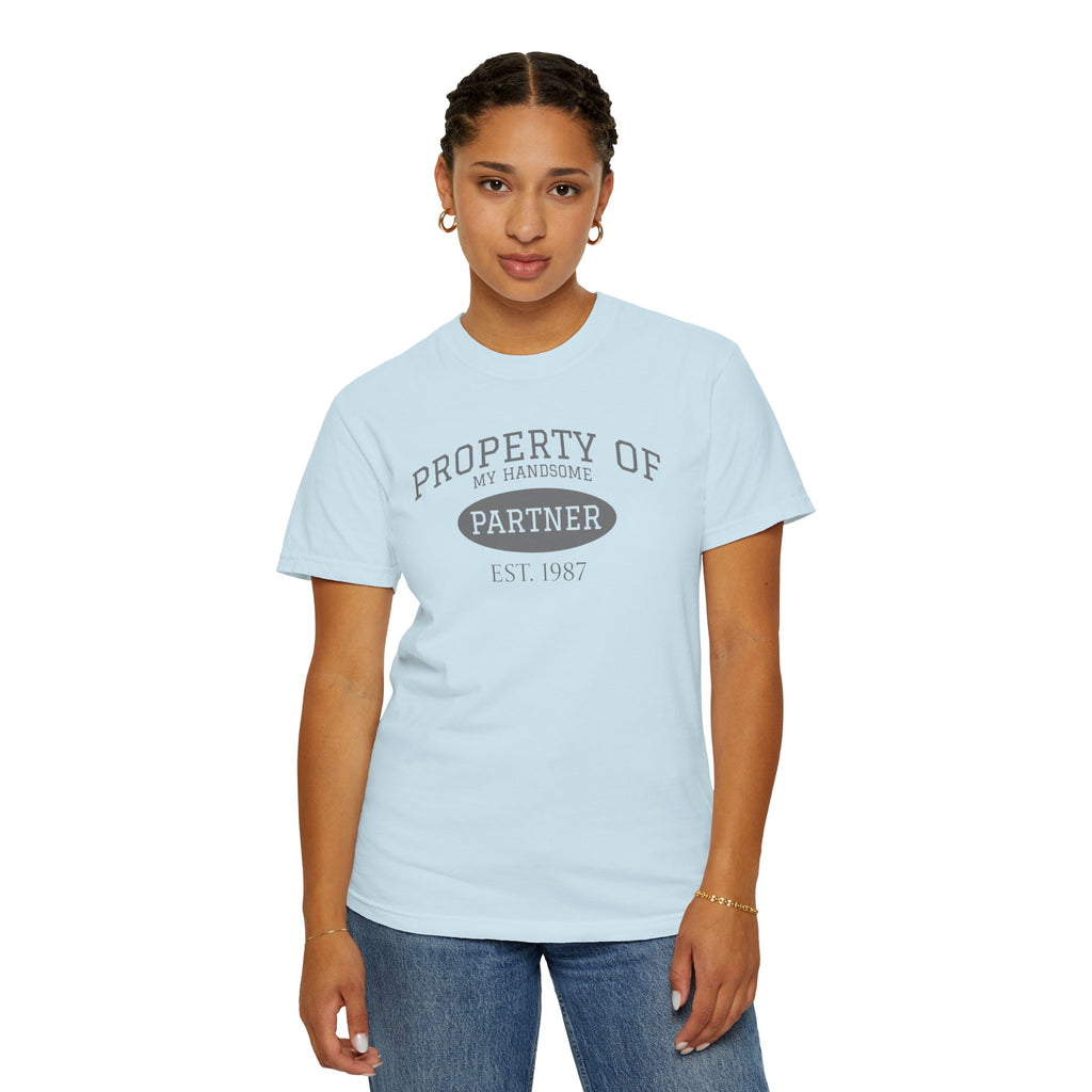Property of My Handsome Partner T-Shirt – Established 1987 Graphic Tee