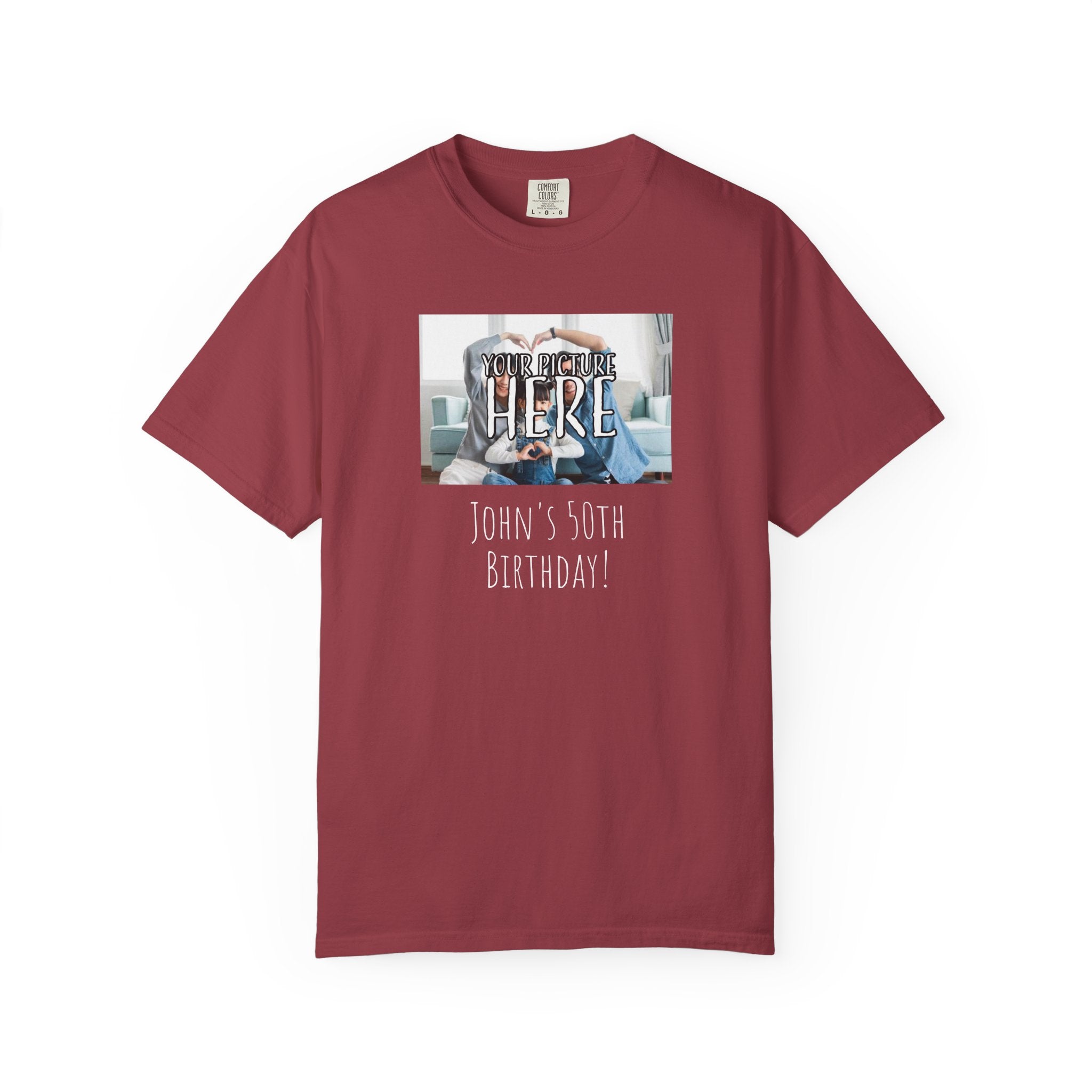 Personalizable Family Fun T-Shirt — Custom Image & Text, Multiple Colors