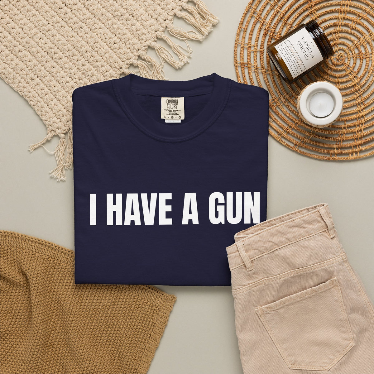 I Have a Gun T-Shirt — Bold Statement Graphic Tee