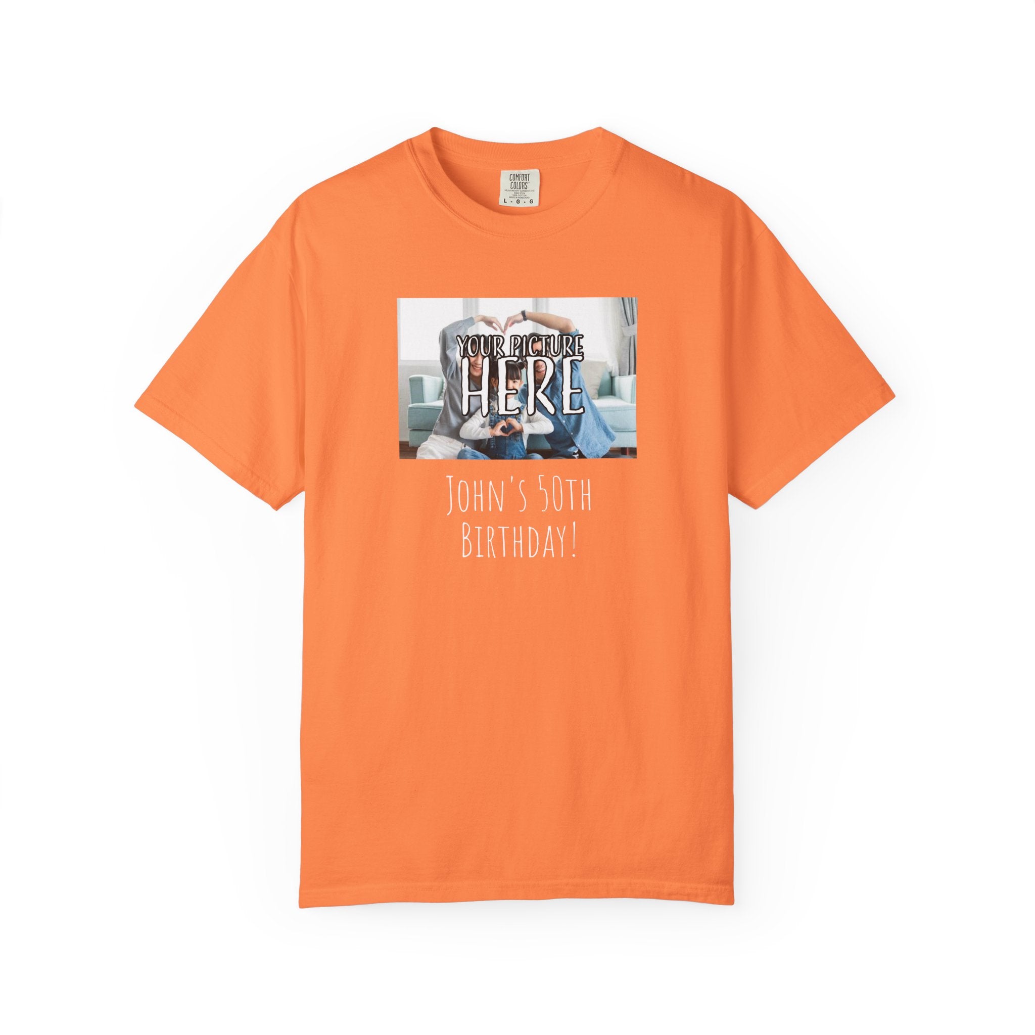 Personalizable Family Fun T-Shirt — Custom Image & Text, Multiple Colors