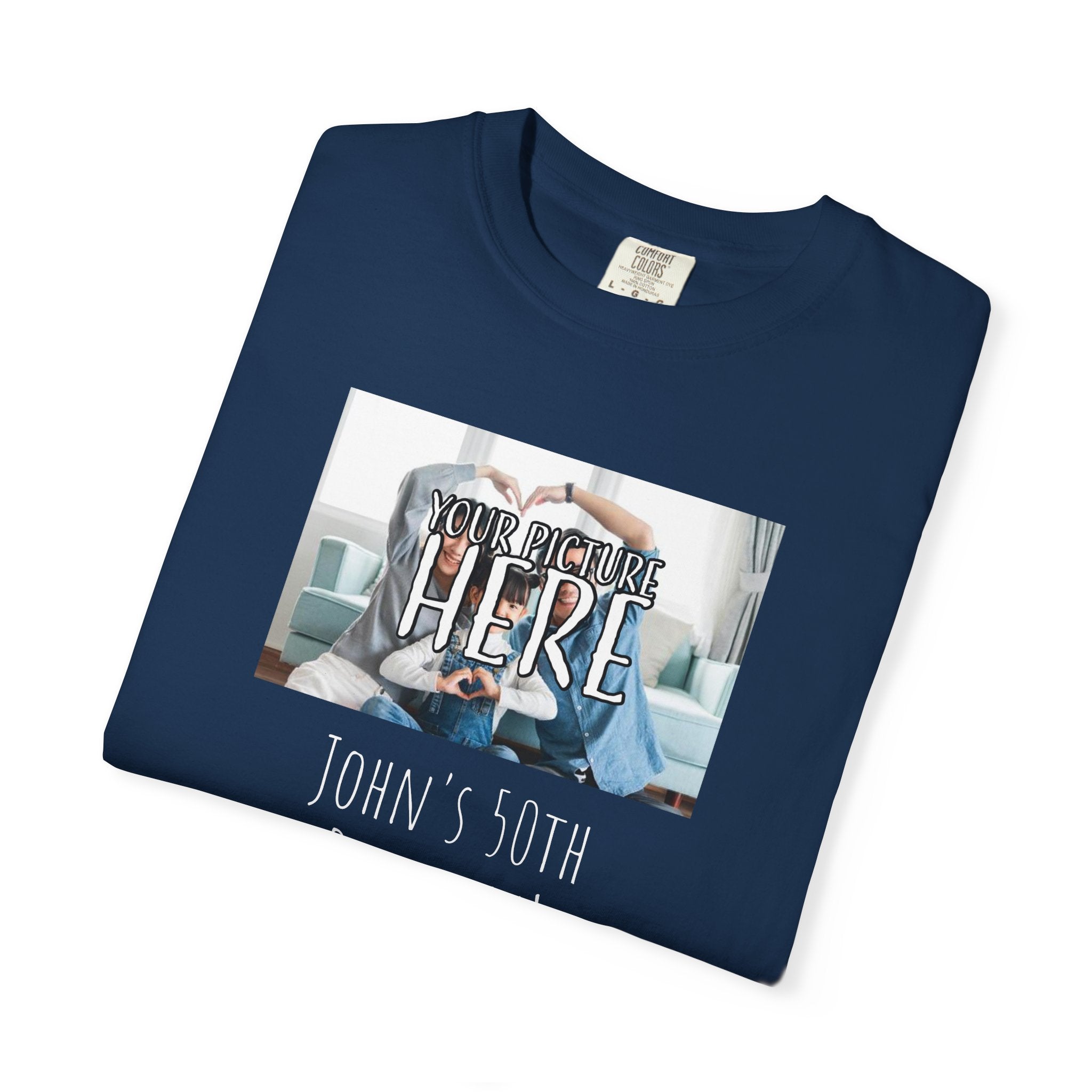 Personalizable Family Fun T-Shirt — Custom Image & Text, Multiple Colors