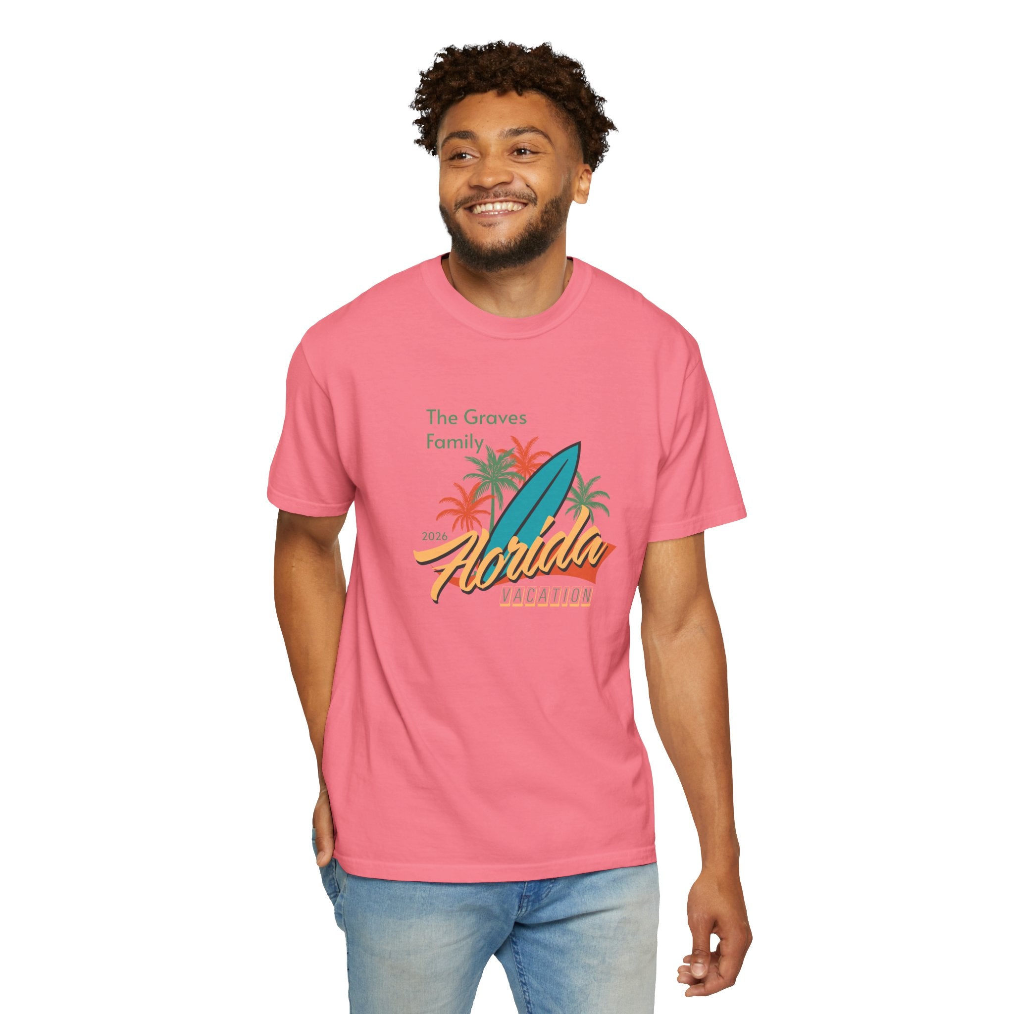 Florida Family Vacation Personalized T-Shirt — Custom Family Name