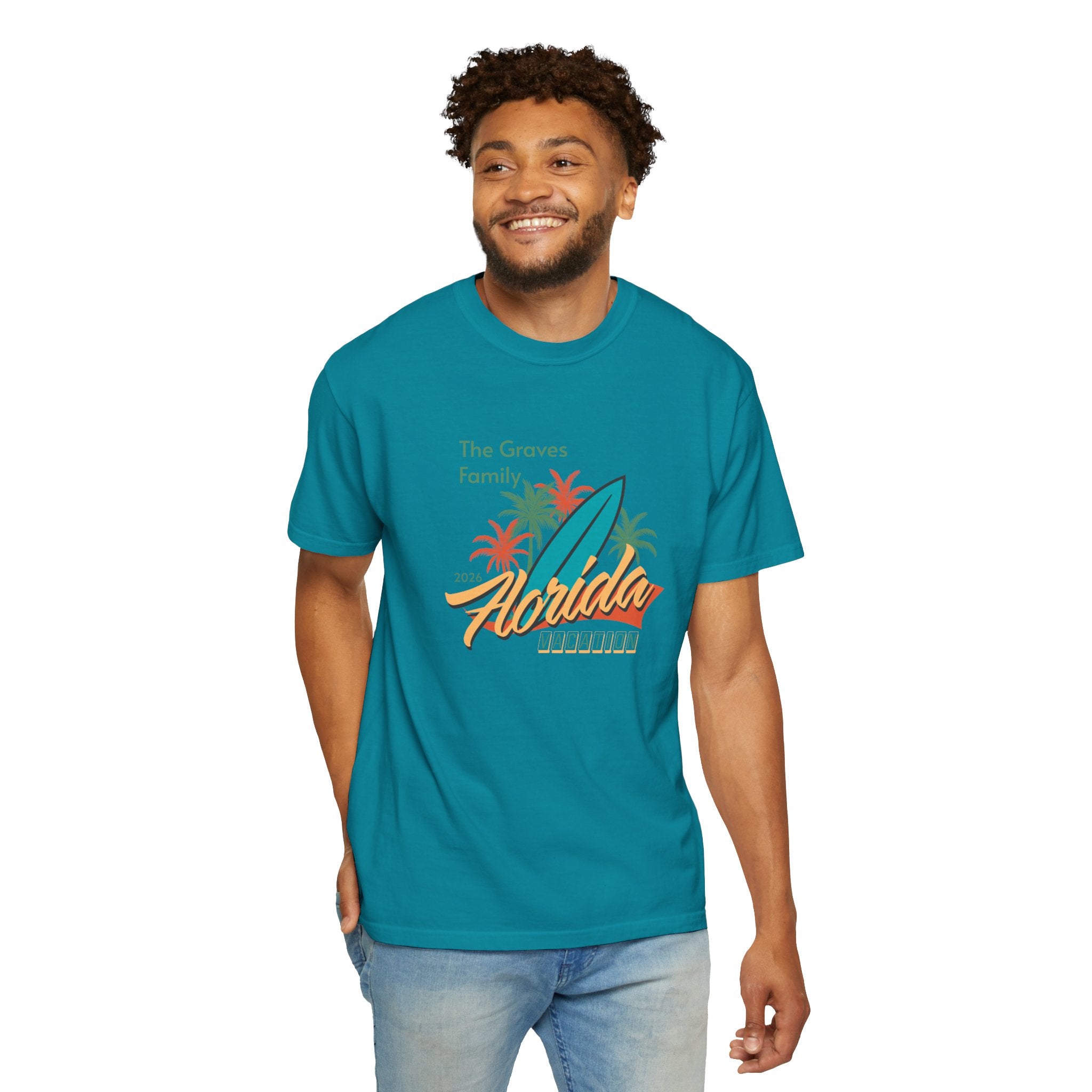 Florida Family Vacation Personalized T-Shirt — Custom Family Name