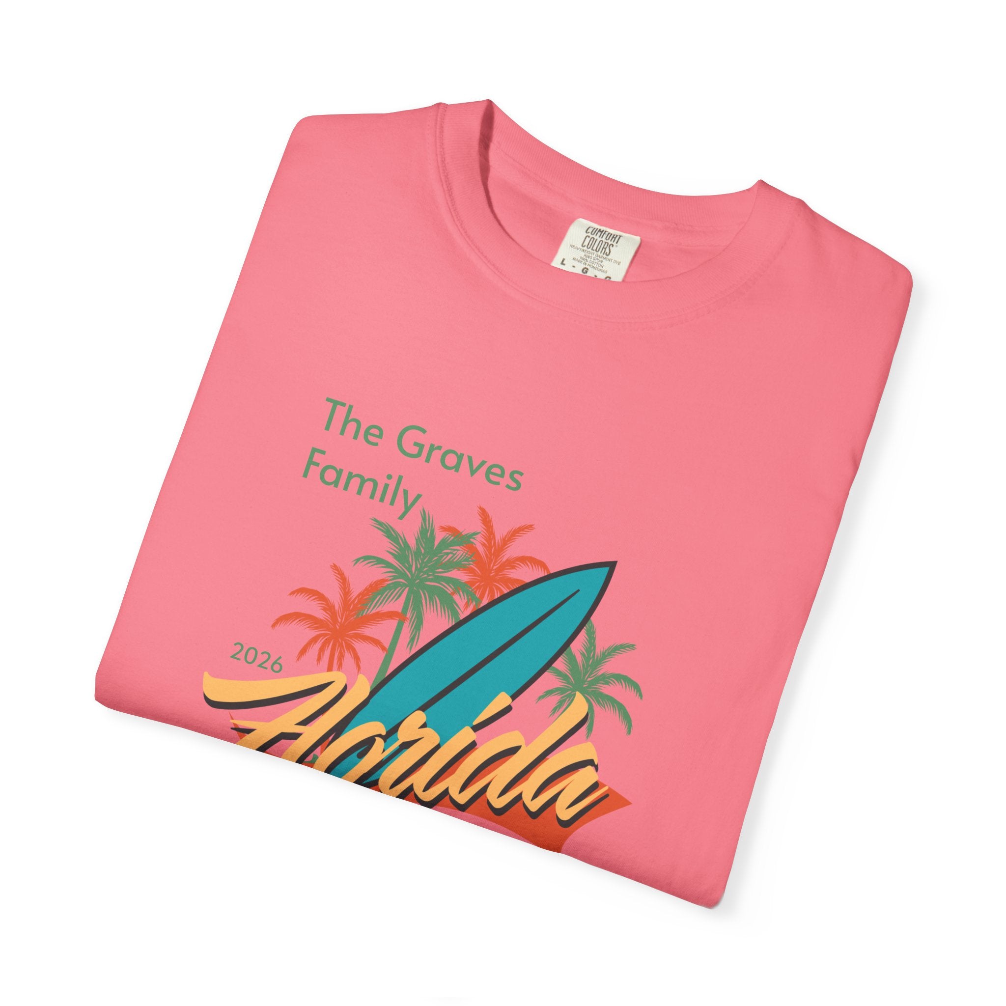 Florida Family Vacation Personalized T-Shirt — Custom Family Name