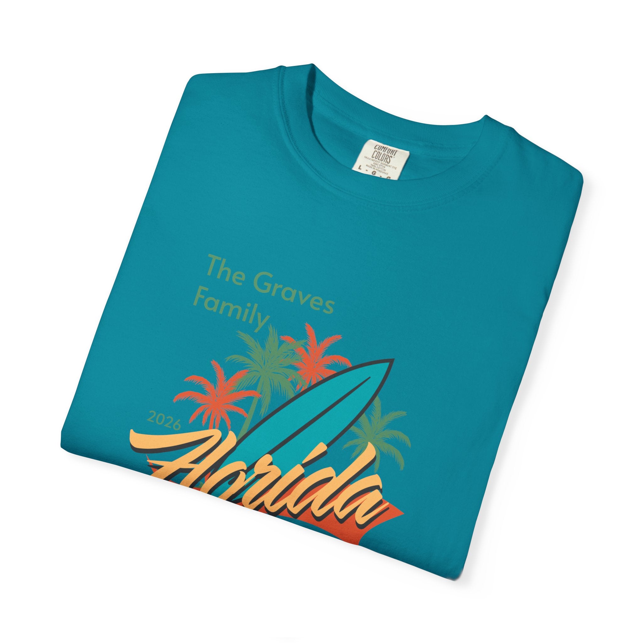 Florida Family Vacation Personalized T-Shirt — Custom Family Name