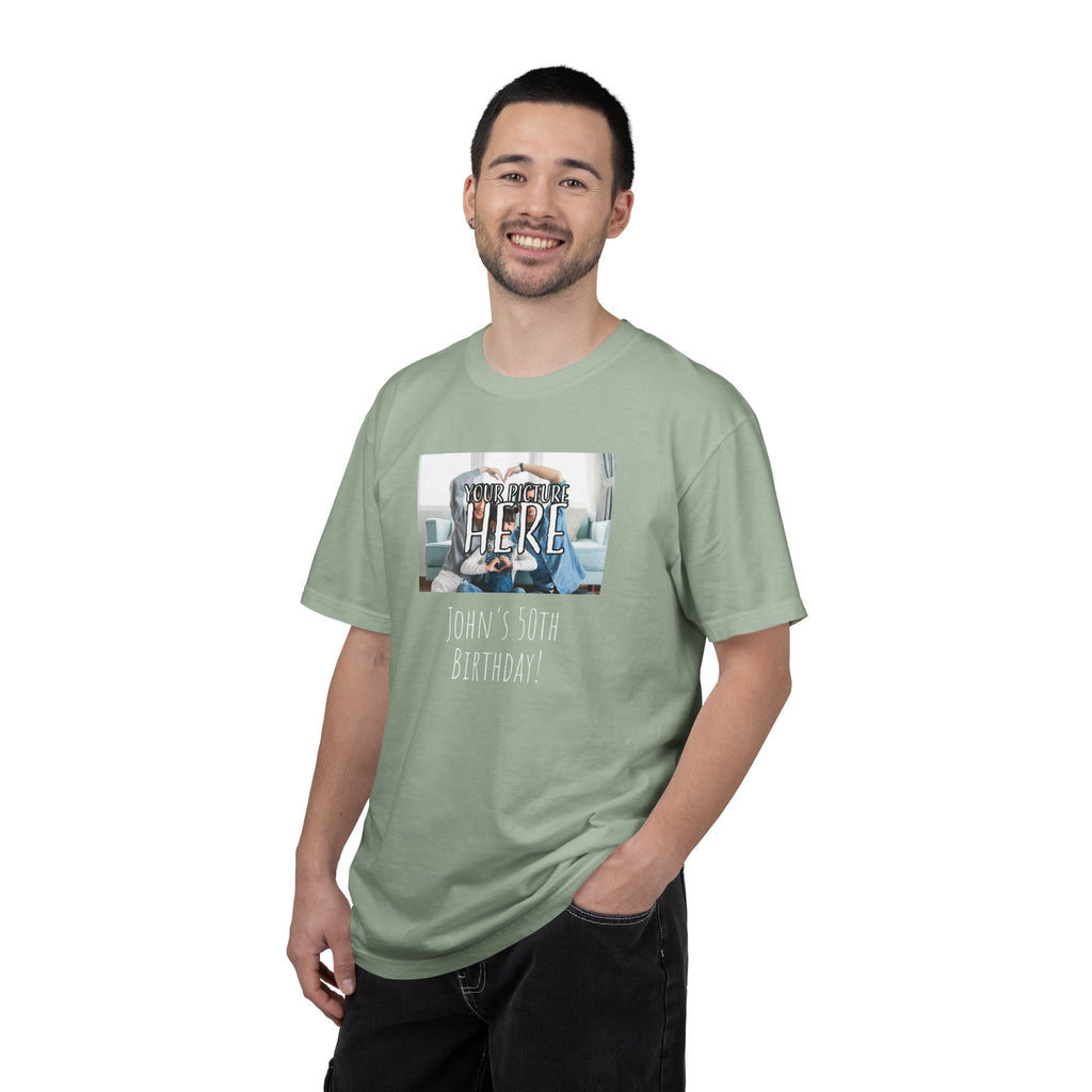 Personalizable Family Fun T-Shirt — Custom Image & Text, Multiple Colors
