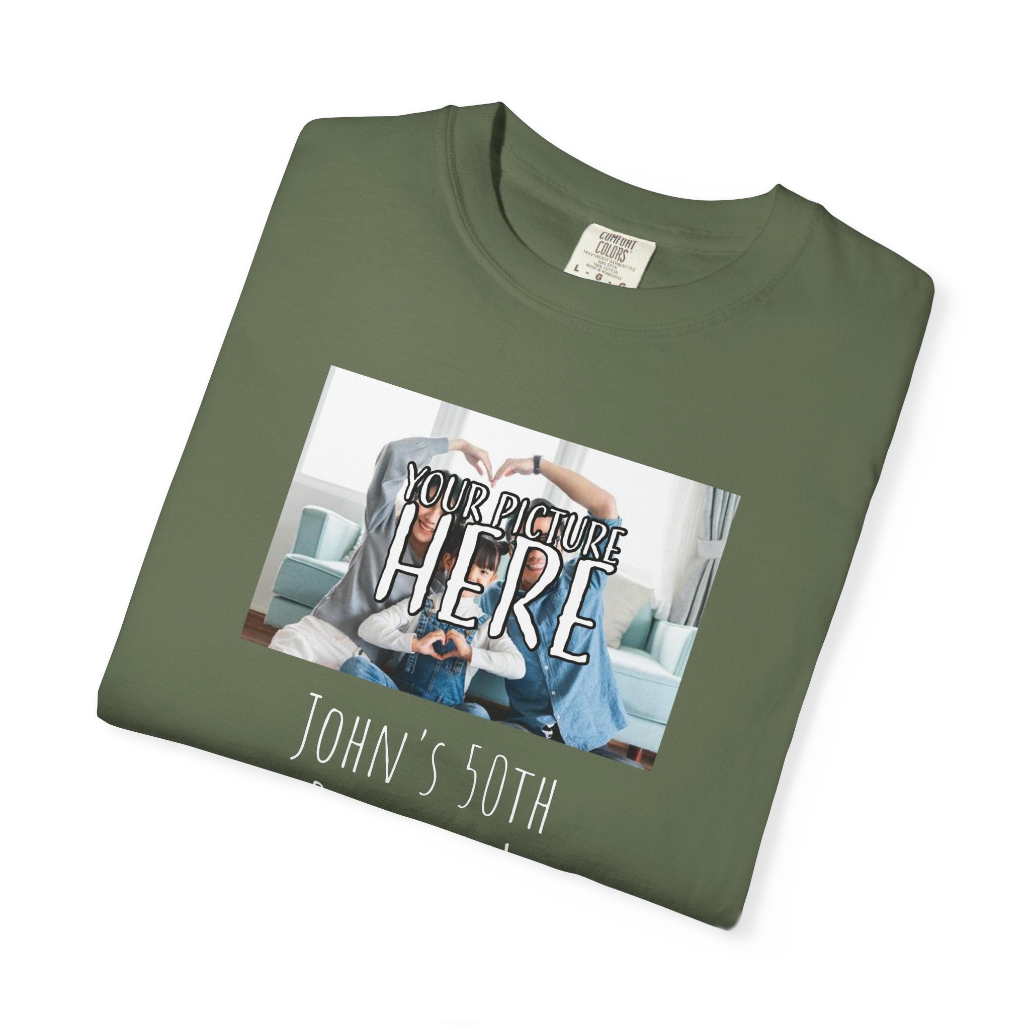 Personalizable Family Fun T-Shirt — Custom Image & Text, Multiple Colors