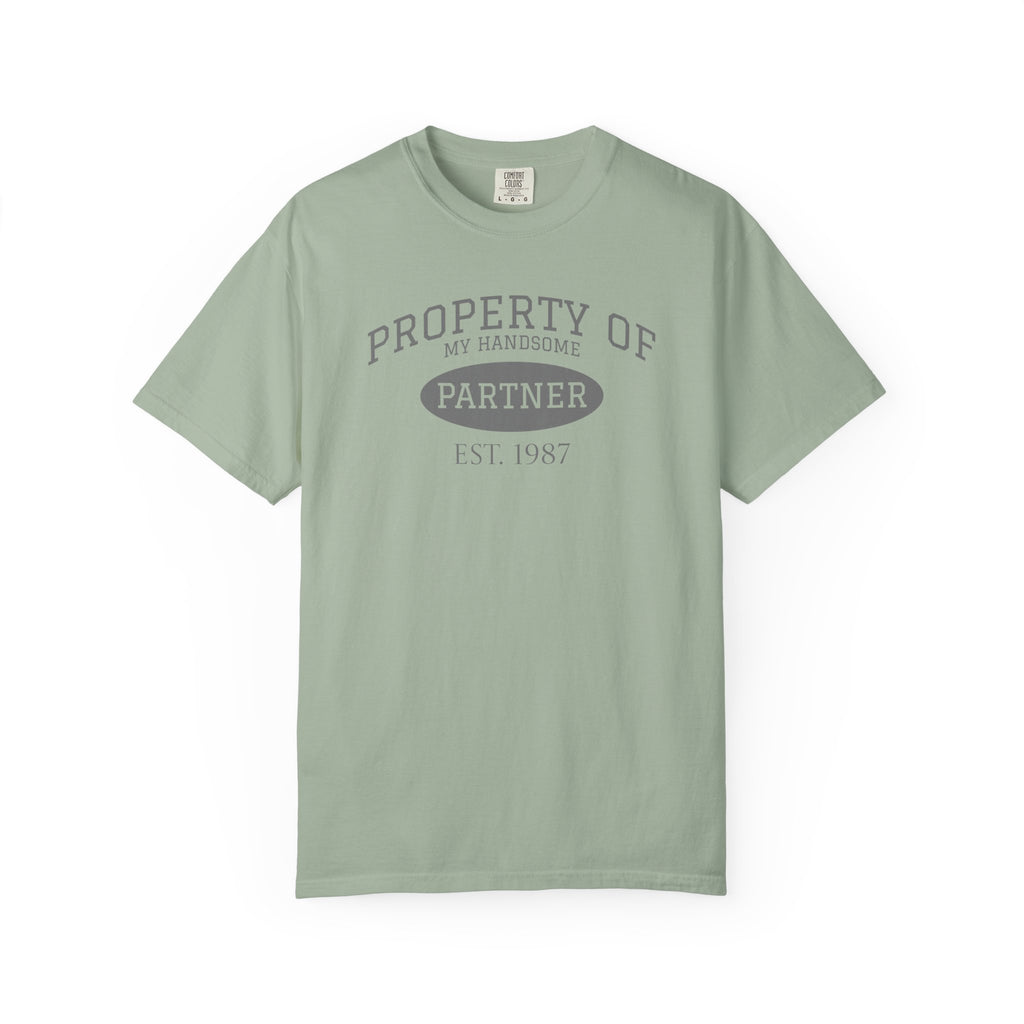 Property of My Handsome Partner T-Shirt – Established 1987 Graphic Tee