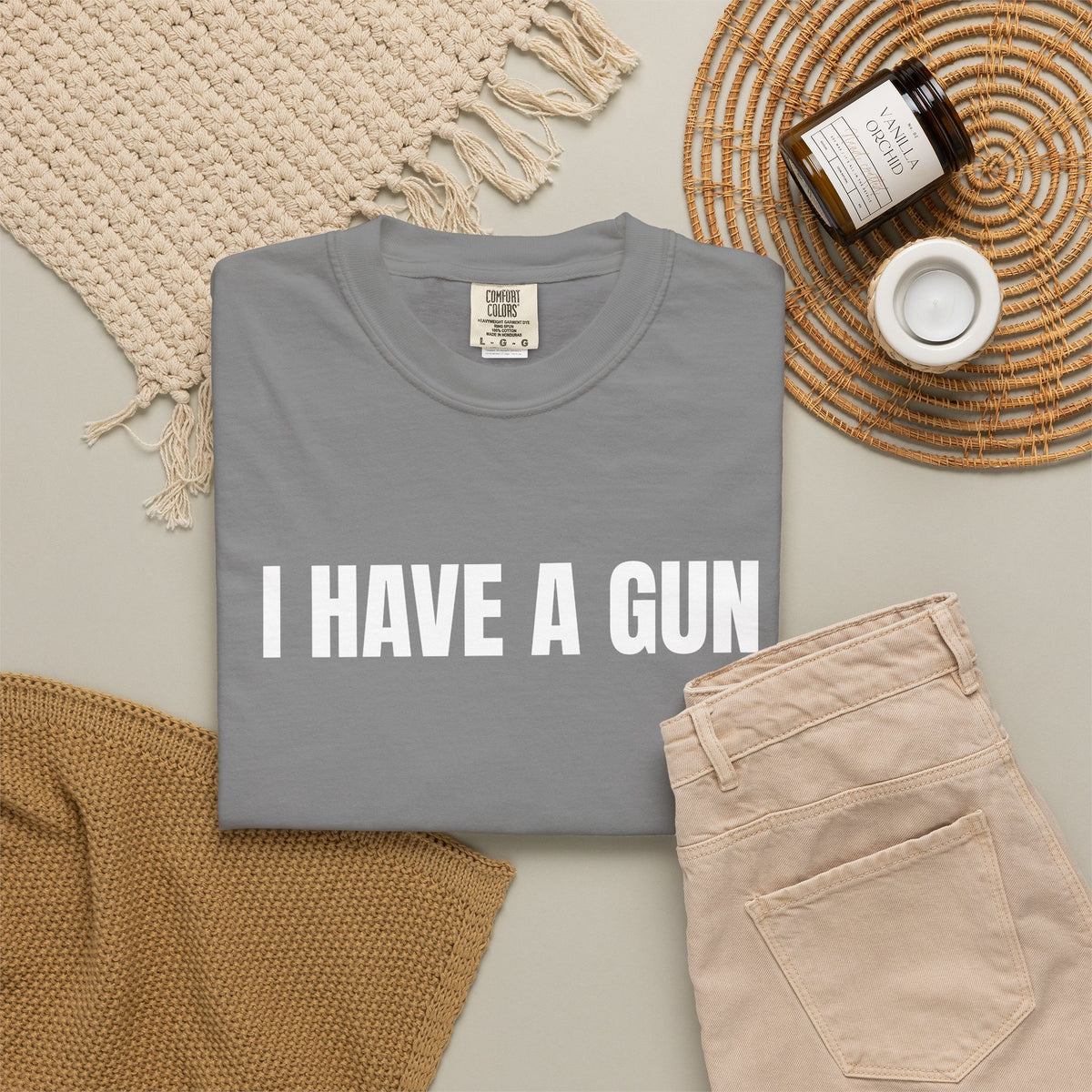 I Have a Gun T-Shirt — Bold Statement Graphic Tee