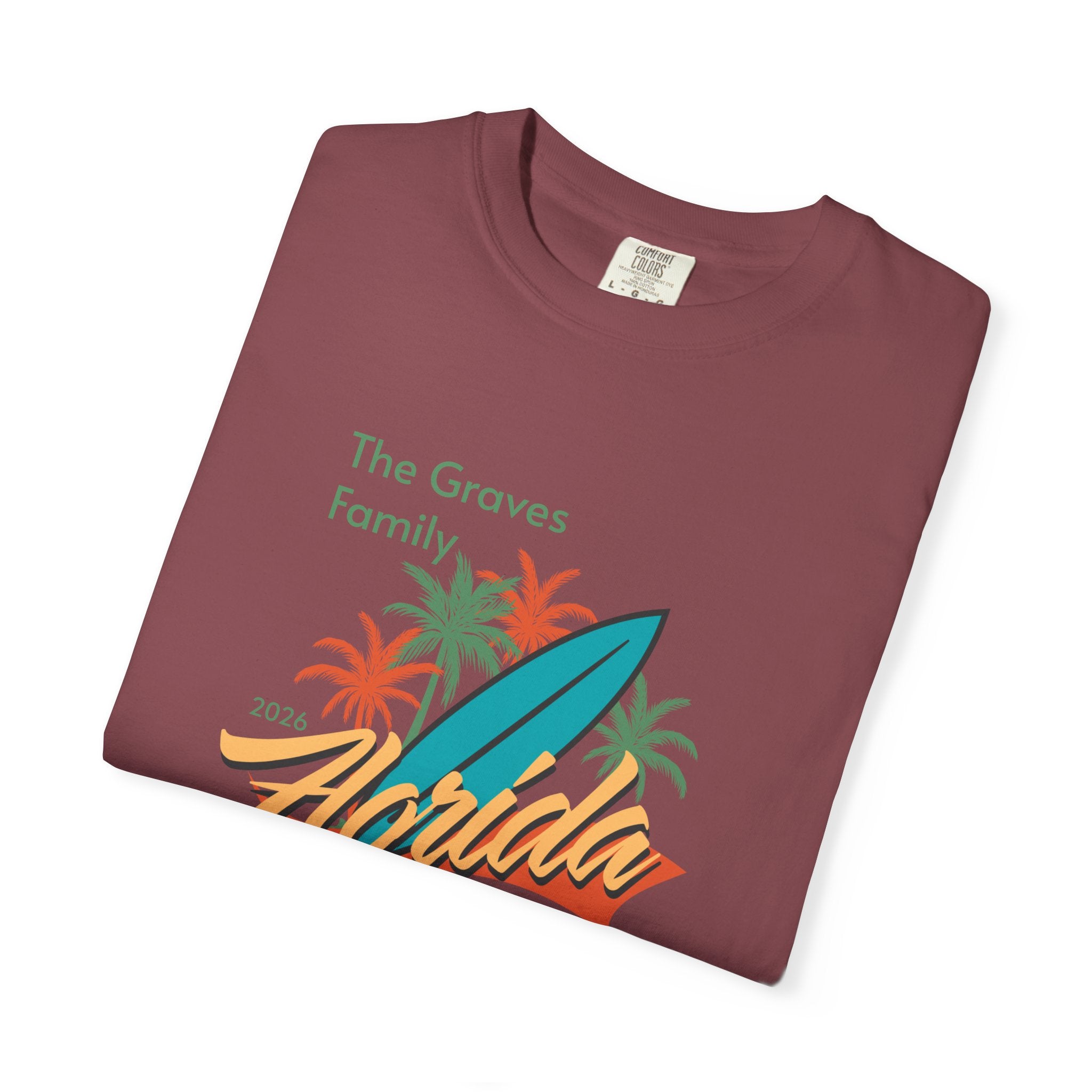 Florida Family Vacation Personalized T-Shirt — Custom Family Name