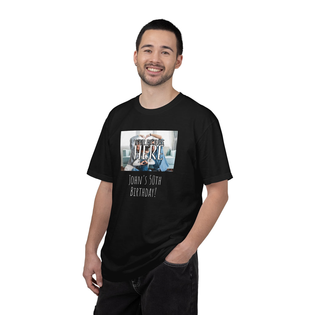 Personalizable Family Fun T-Shirt — Custom Image & Text, Multiple Colors
