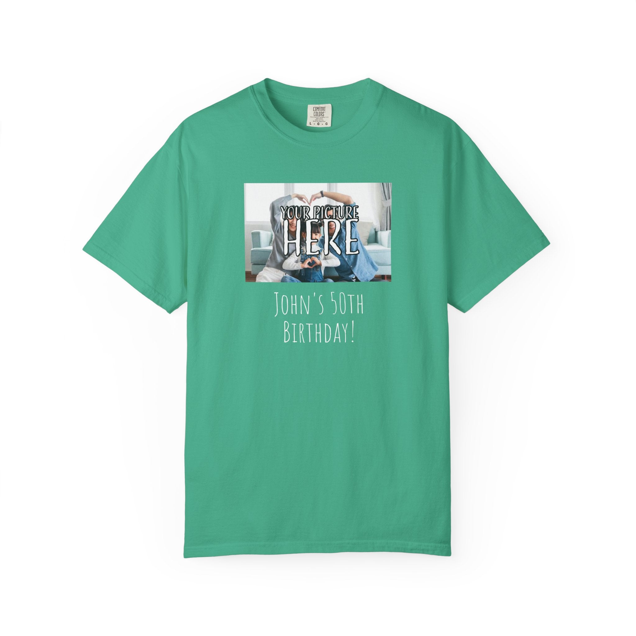 Personalizable Family Fun T-Shirt — Custom Image & Text, Multiple Colors