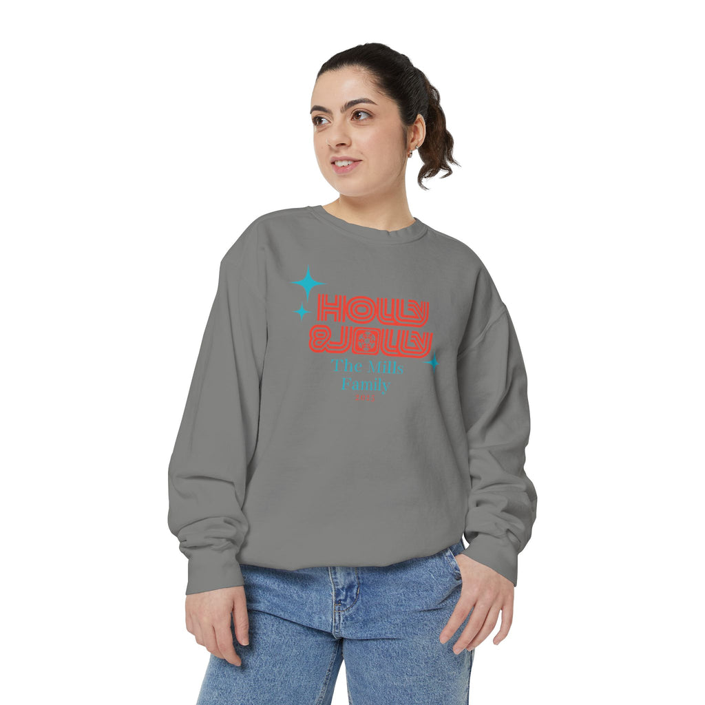 Holly & Jolly Personalized Family Christmas Sweatshirt