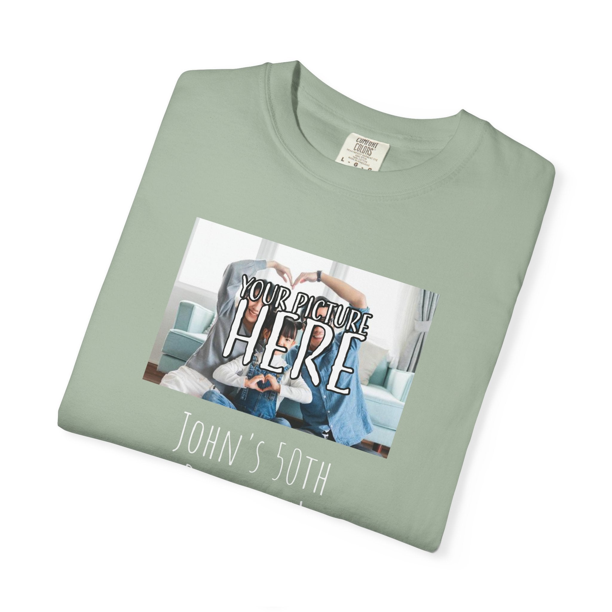 Personalizable Family Fun T-Shirt — Custom Image & Text, Multiple Colors