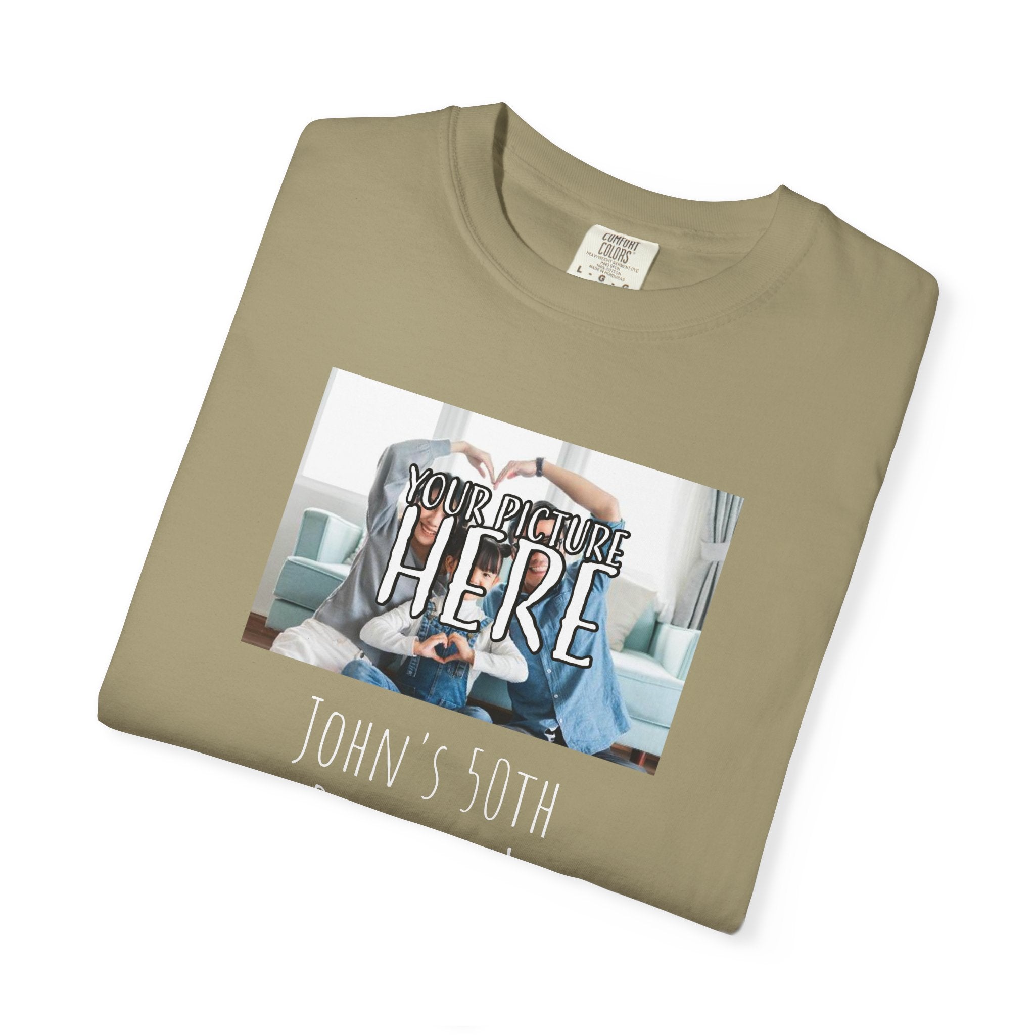 Personalizable Family Fun T-Shirt — Custom Image & Text, Multiple Colors