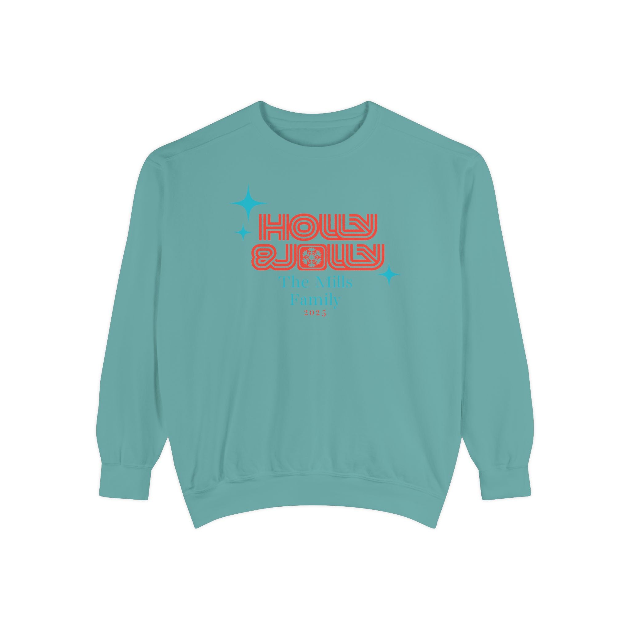 Holly & Jolly Personalized Family Christmas Sweatshirt