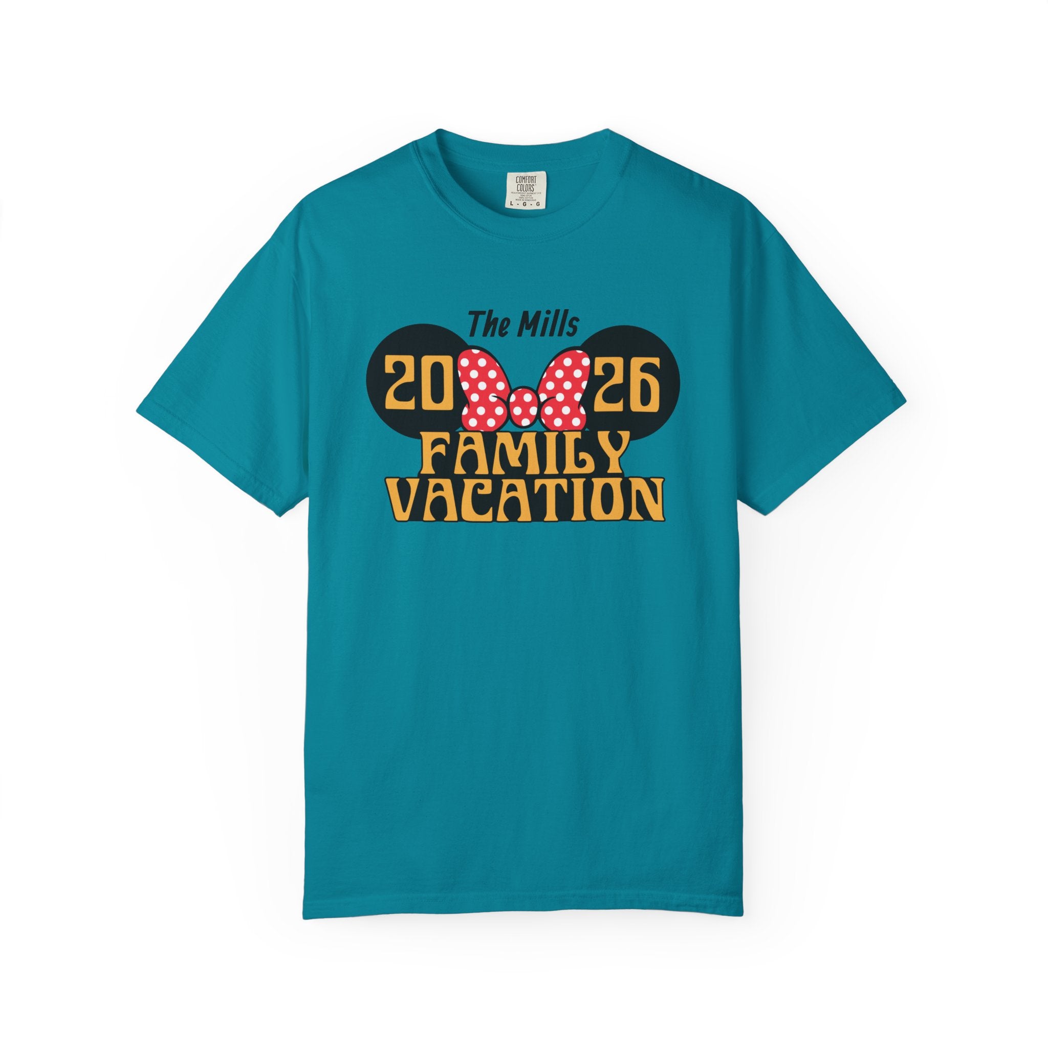 Minnie Mouse–Inspired Family Vacation T-Shirt — Personalized Family Trip Tee