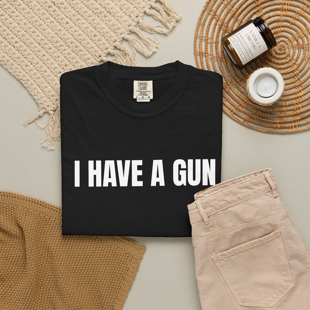 I Have a Gun T-Shirt — Bold Statement Graphic Tee
