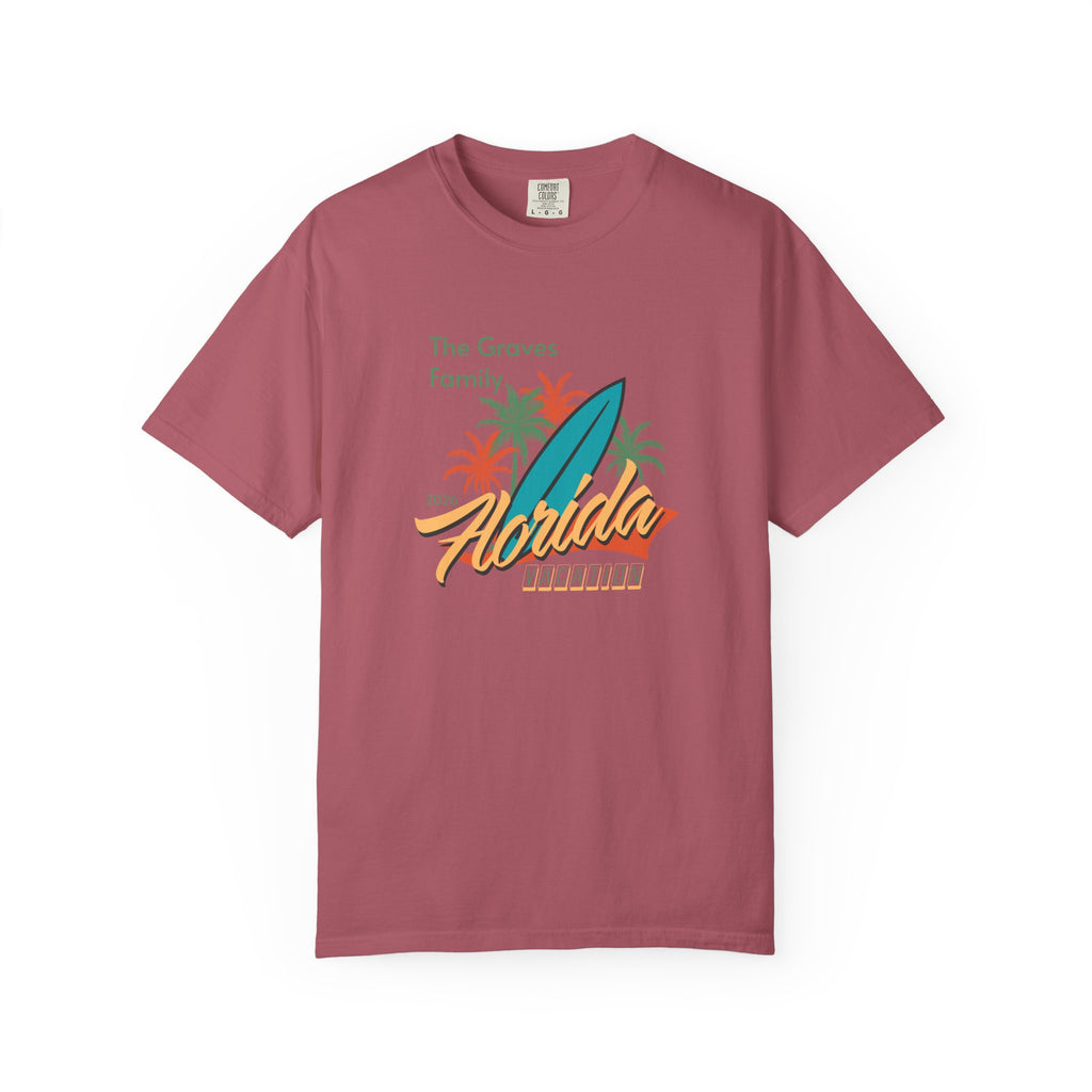 Florida Family Vacation Personalized T-Shirt — Custom Family Name