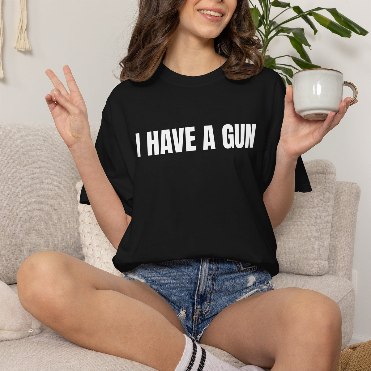 I Have a Gun T-Shirt — Bold Statement Graphic Tee