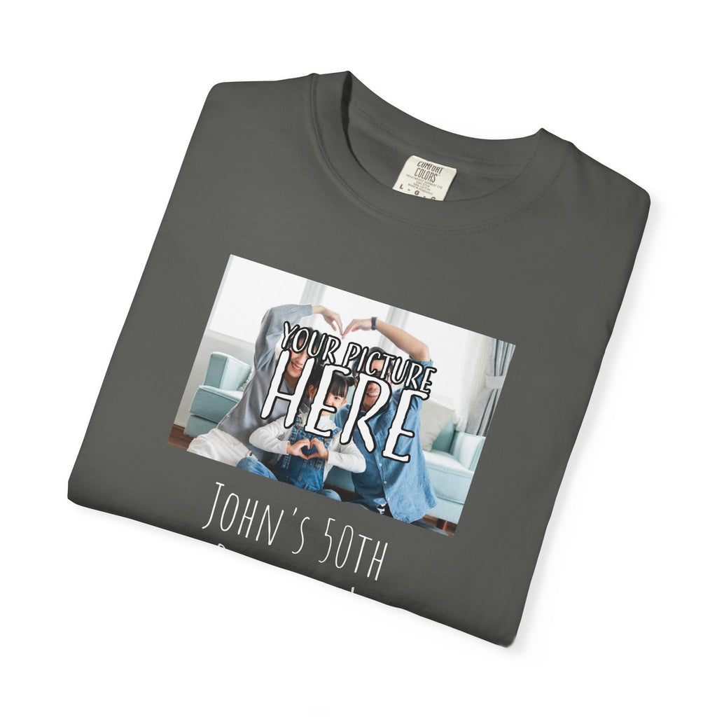 Personalizable Family Fun T-Shirt — Custom Image & Text, Multiple Colors