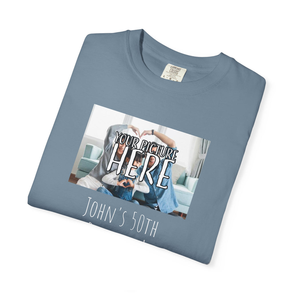 Personalizable Family Fun T-Shirt — Custom Image & Text, Multiple Colors