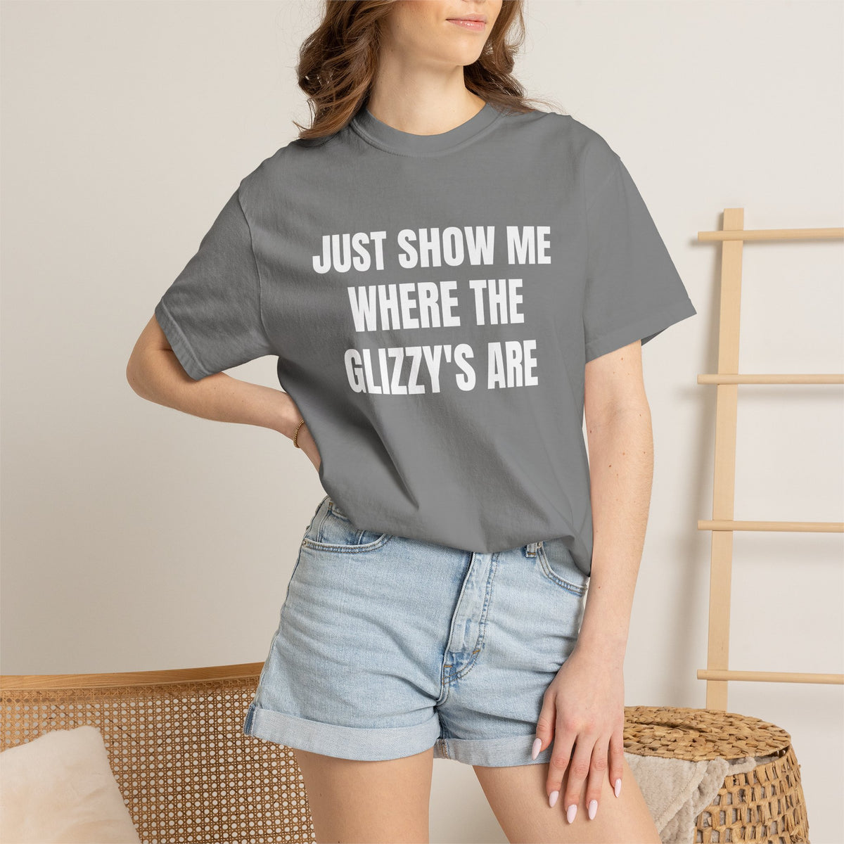 Just Show Me Where The Glizzy's Are T-Shirt — Funny Hot Dog / Grill Party Tee
