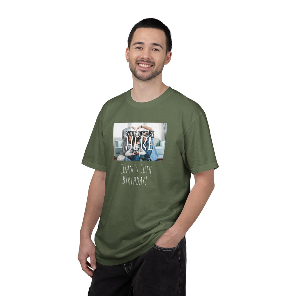 Personalizable Family Fun T-Shirt — Custom Image & Text, Multiple Colors