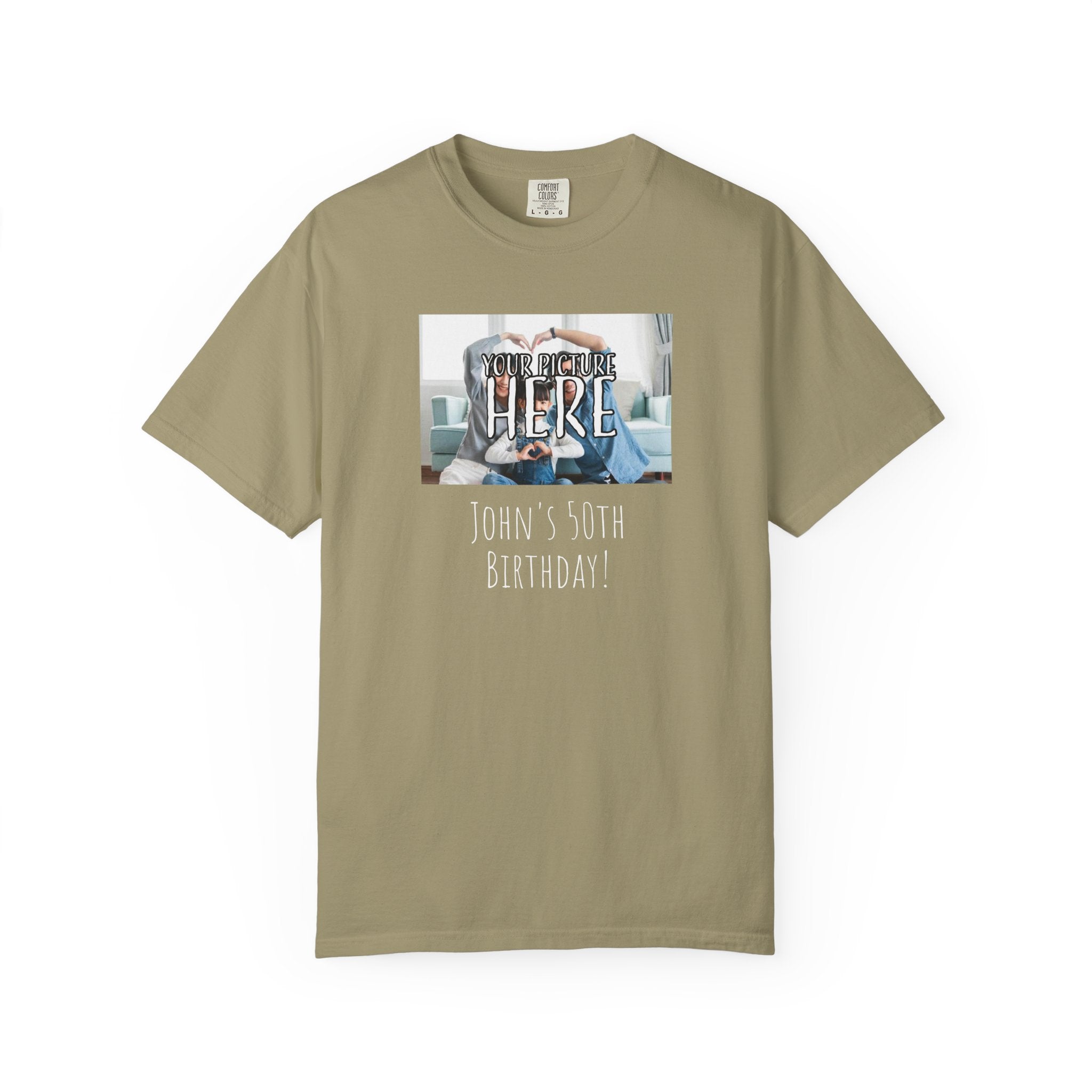 Personalizable Family Fun T-Shirt — Custom Image & Text, Multiple Colors