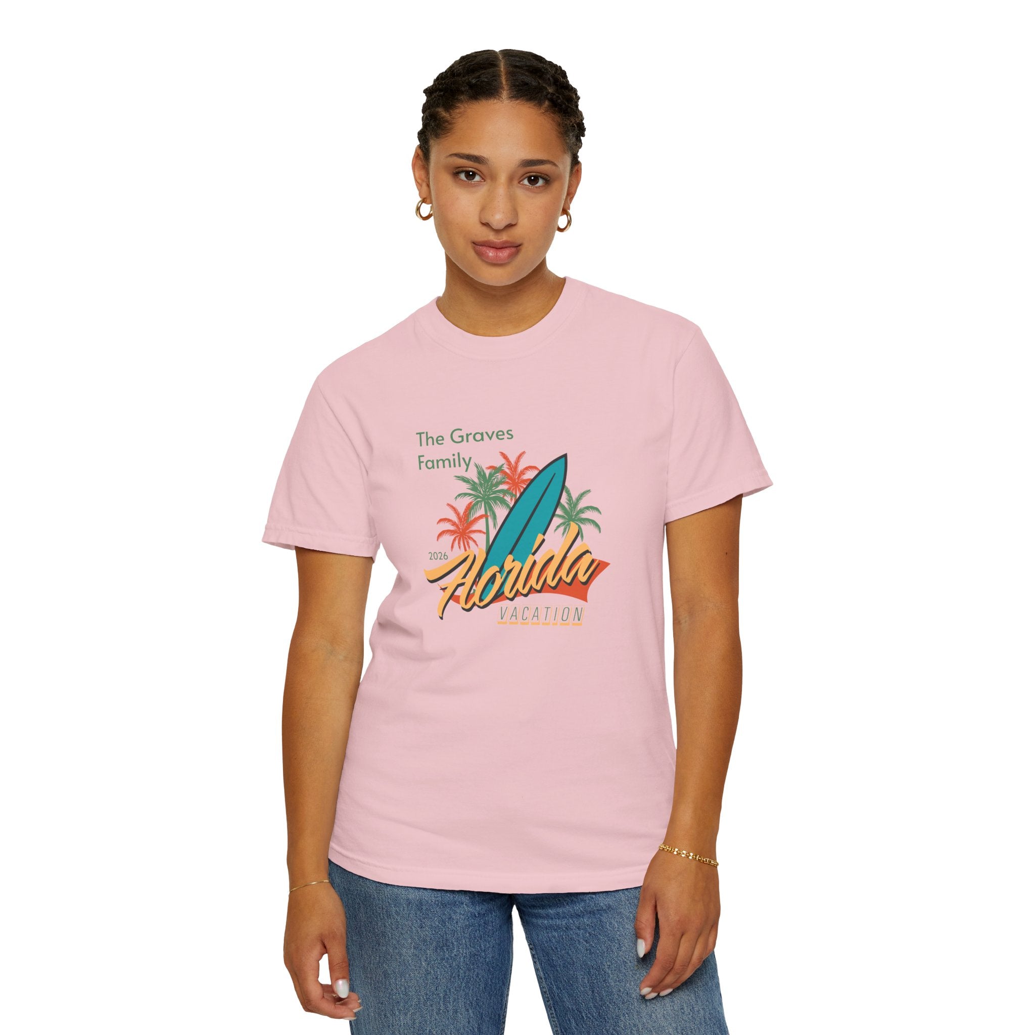 Florida Family Vacation Personalized T-Shirt — Custom Family Name