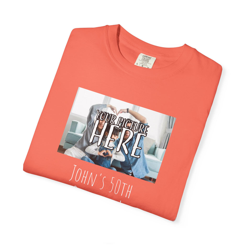 Personalizable Family Fun T-Shirt — Custom Image & Text, Multiple Colors