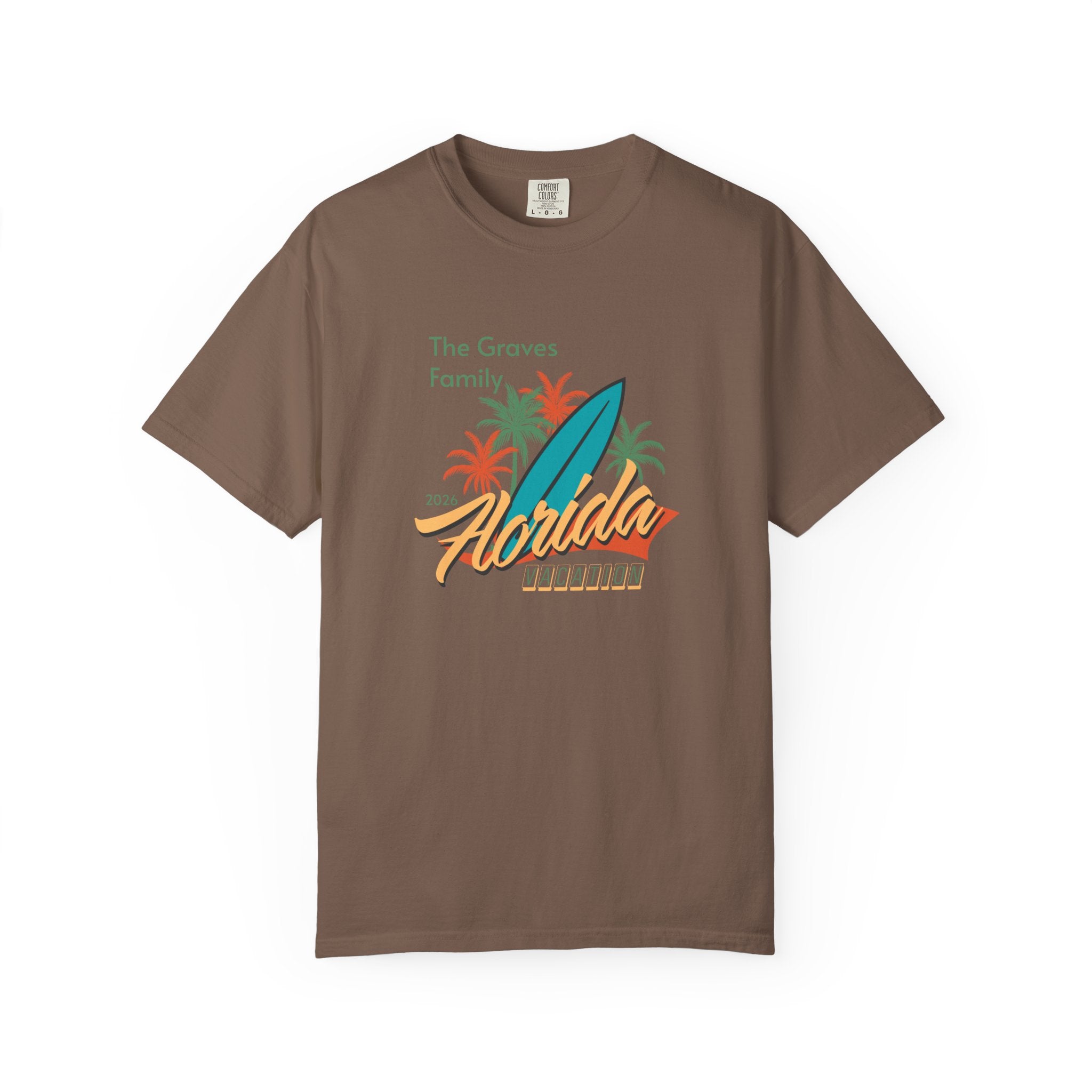Florida Family Vacation Personalized T-Shirt — Custom Family Name