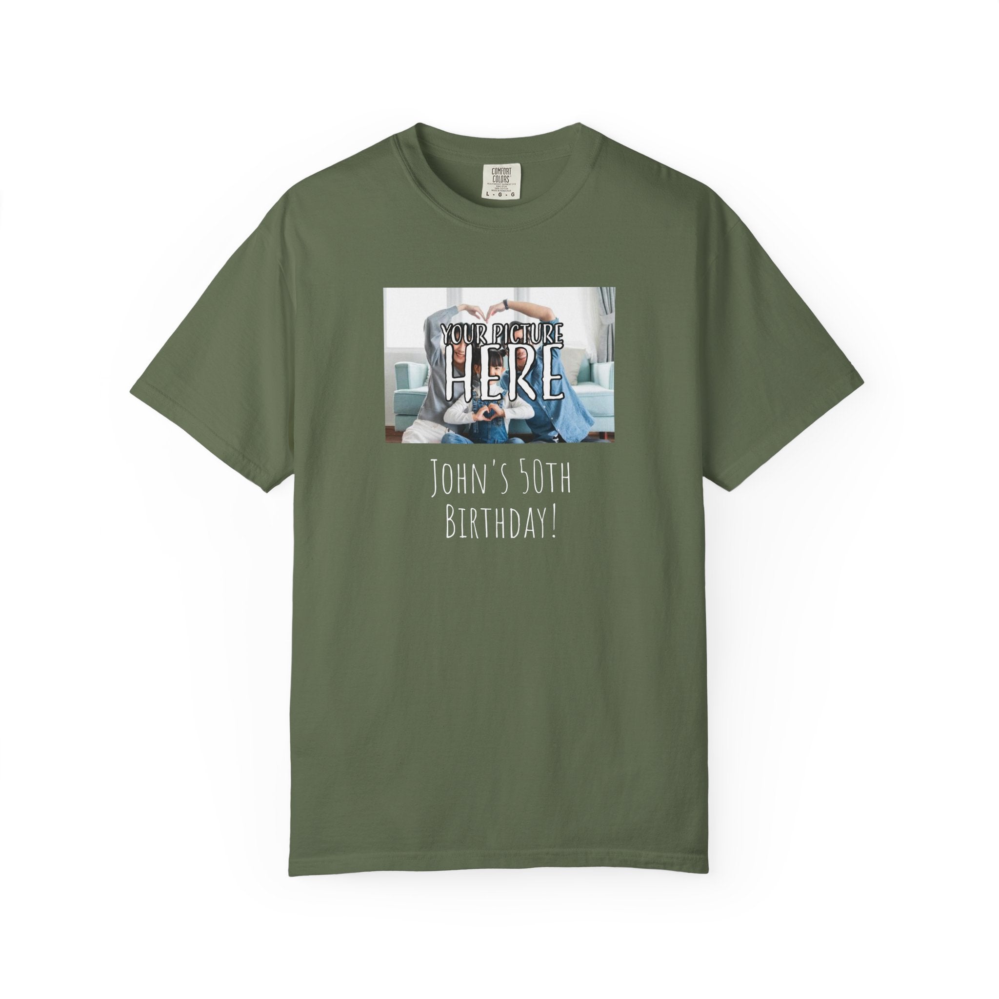 Personalizable Family Fun T-Shirt — Custom Image & Text, Multiple Colors