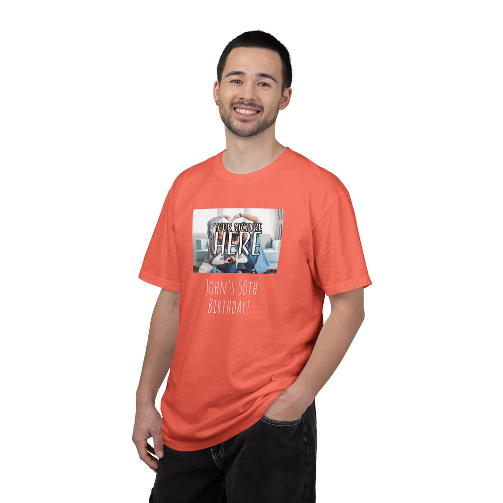 Personalizable Family Fun T-Shirt — Custom Image & Text, Multiple Colors