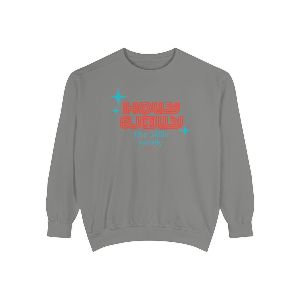 Holly & Jolly Personalized Family Christmas Sweatshirt