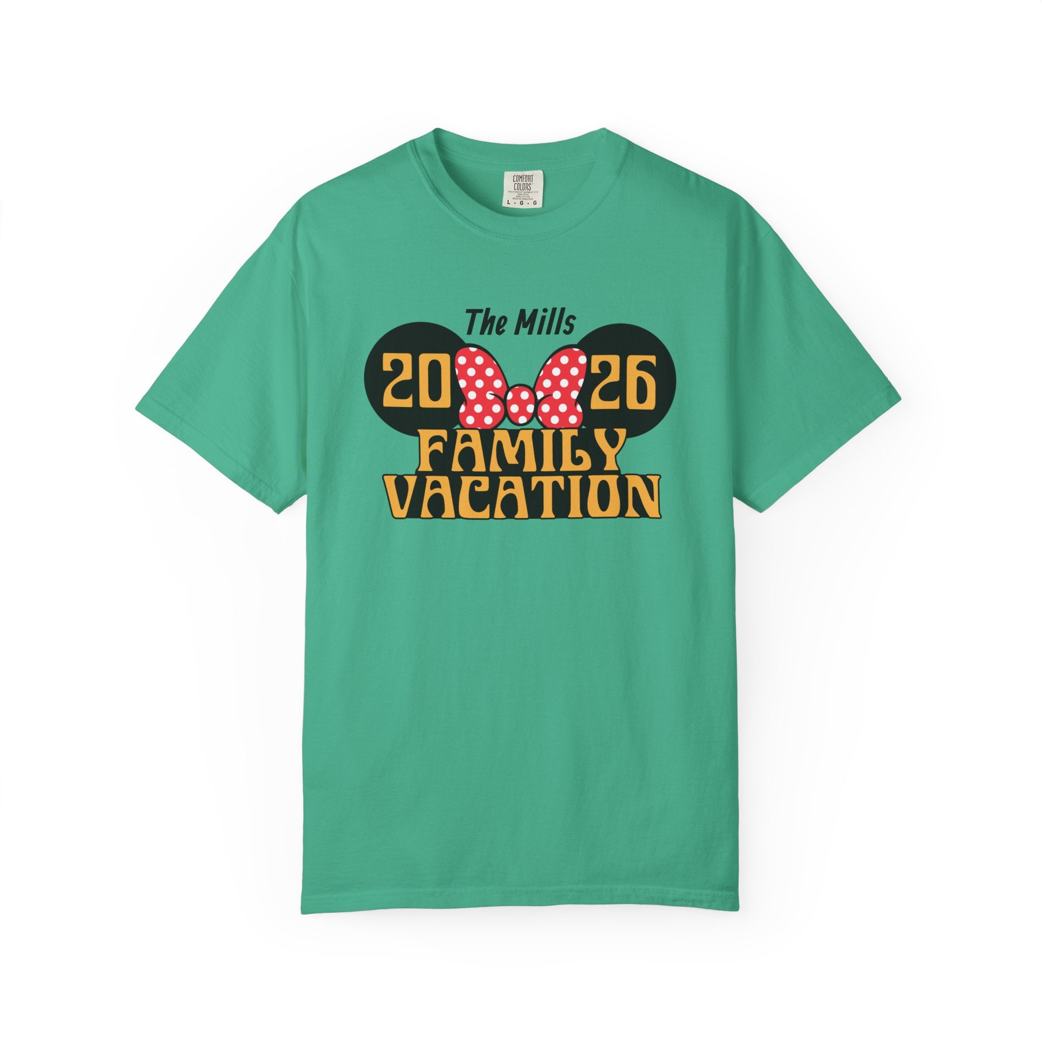 Minnie Mouse–Inspired Family Vacation T-Shirt — Personalized Family Trip Tee