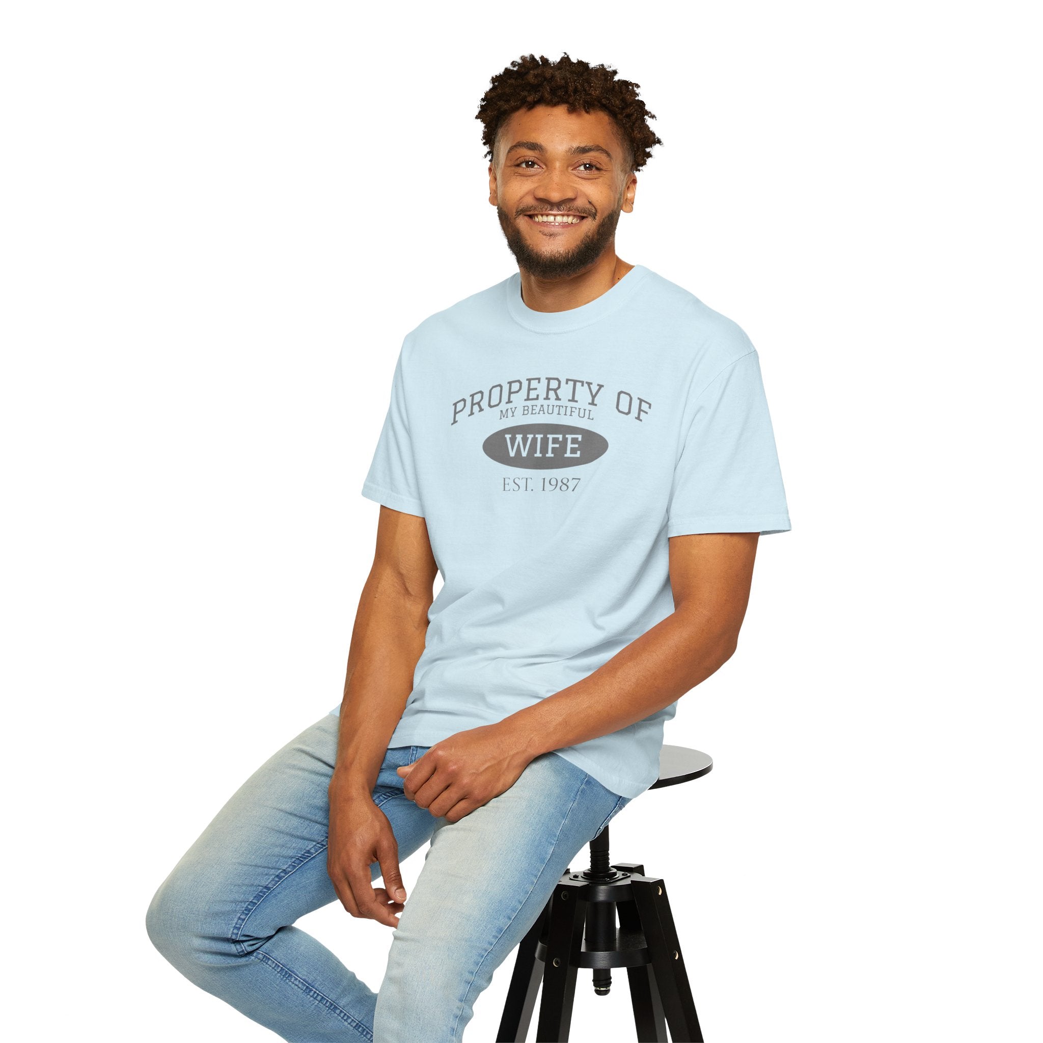 Property of My Beautiful Wife T-Shirt — Vintage Married Couple Tee