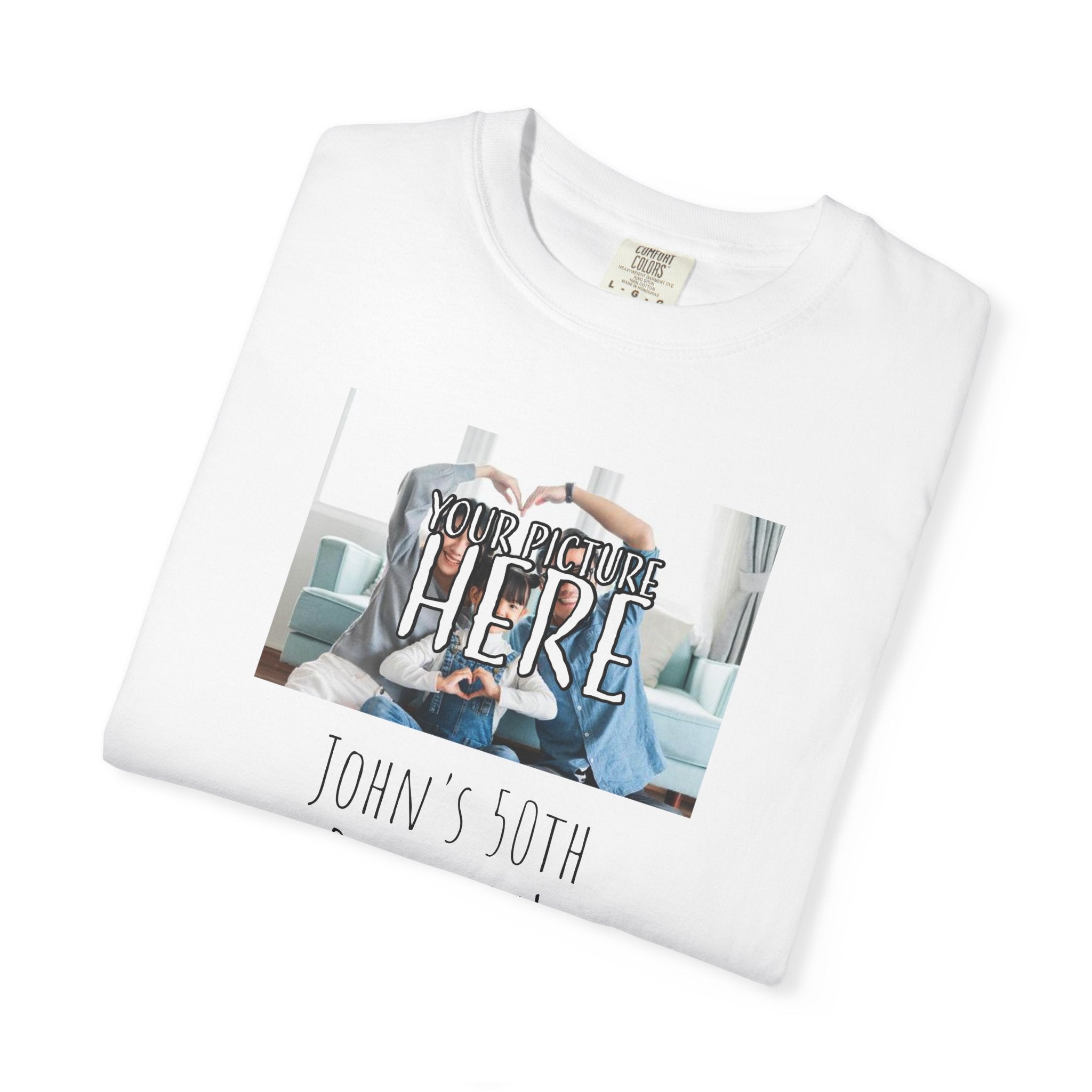 Personalizable Family Fun T-Shirt — Custom Image & Text, Multiple Colors