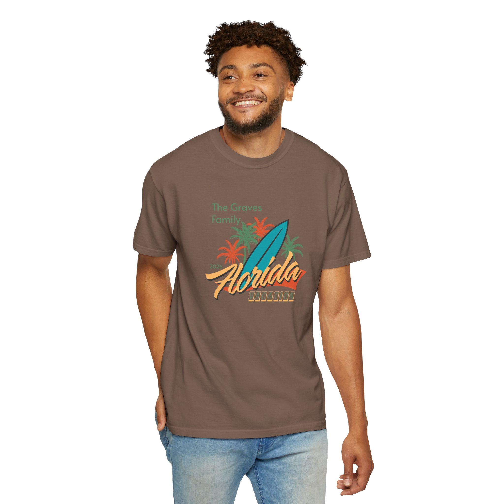 Florida Family Vacation Personalized T-Shirt — Custom Family Name
