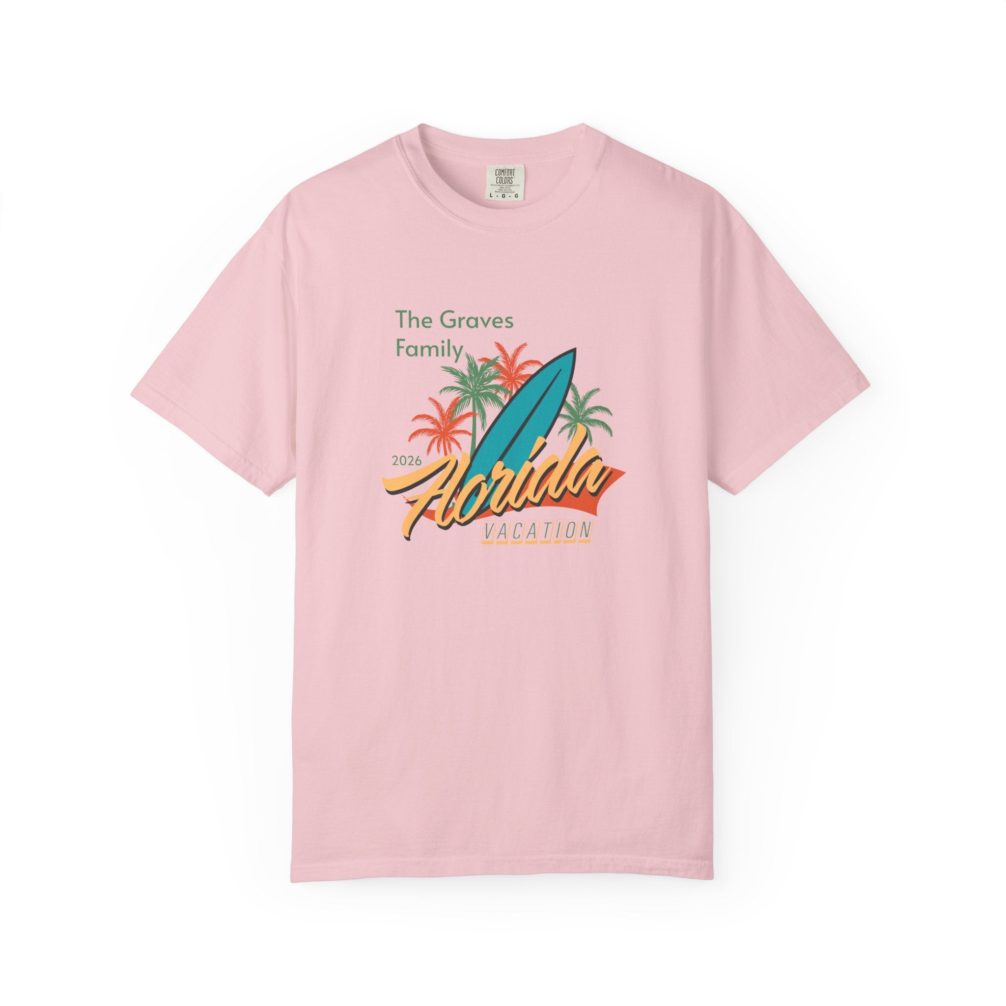 Florida Family Vacation Personalized T-Shirt — Custom Family Name
